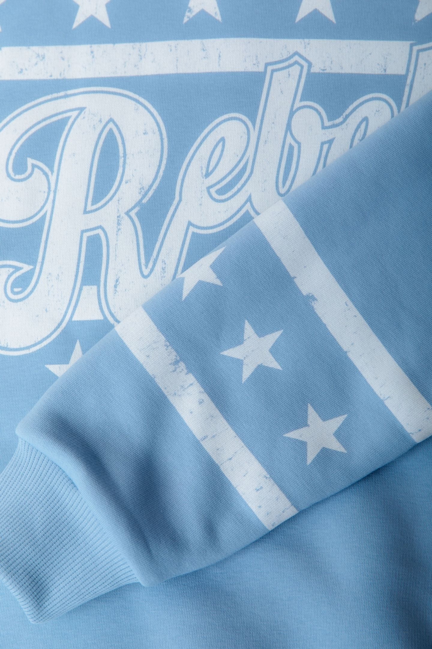 REBELS STARS DROPPED SHOULDER SWEAT HALOGEN BLUE 6