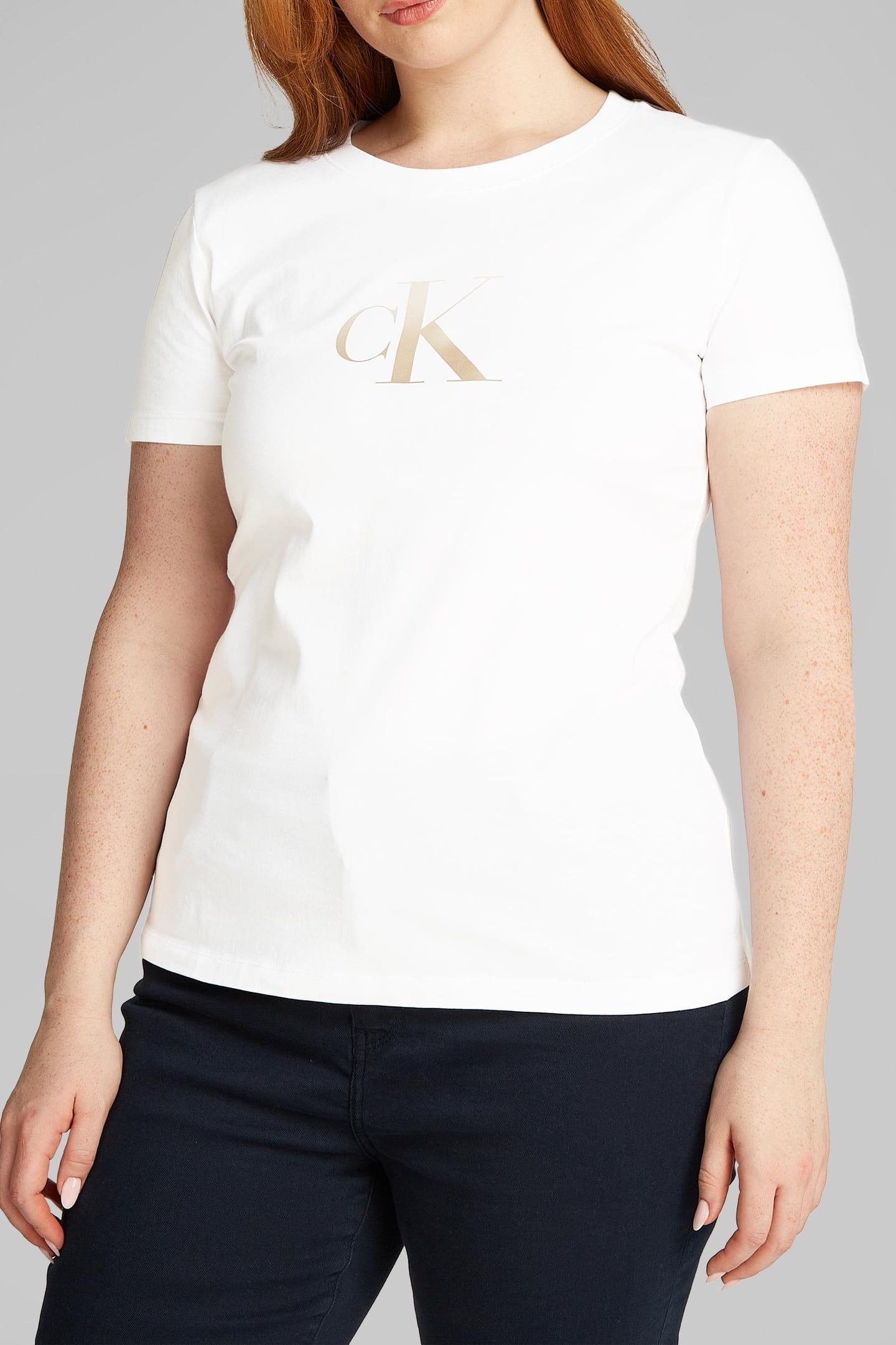 PLUS GRADIENT TEE BRIGHT WHITE 1