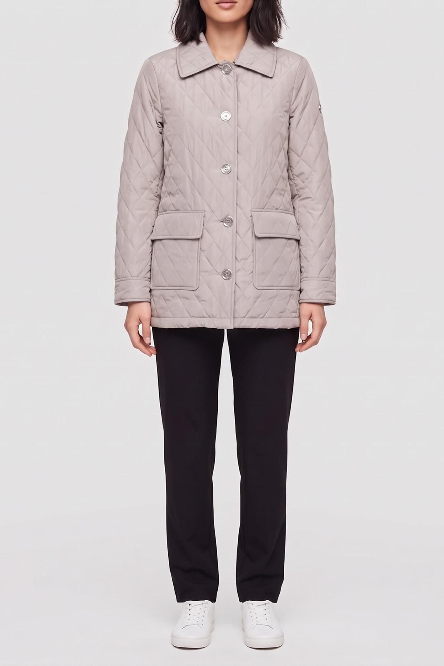 BUTTON UP QUILTED JACKET NICKEL/OPAL 1