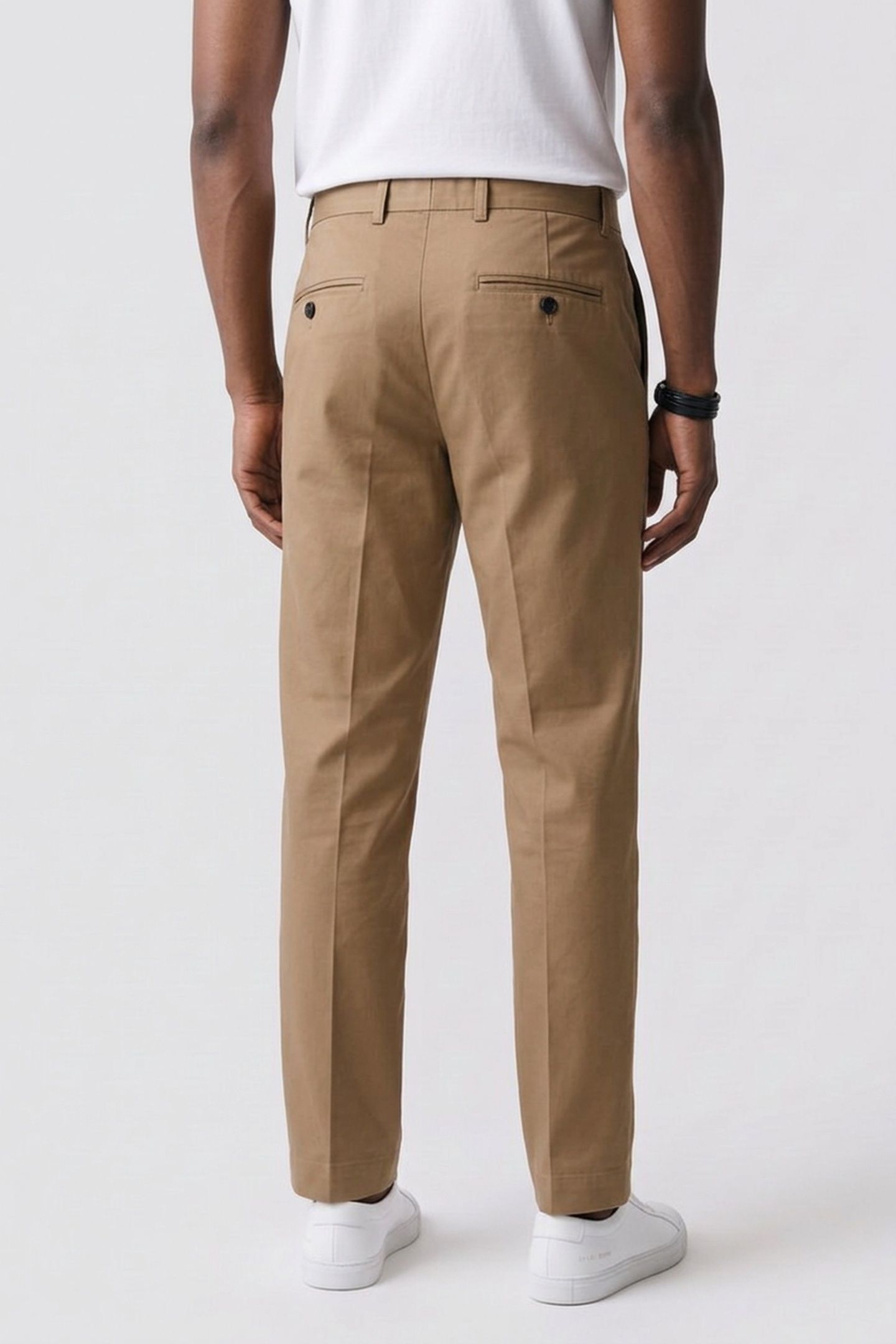 ELBOW COTTON TROUSERS BEIGE 2