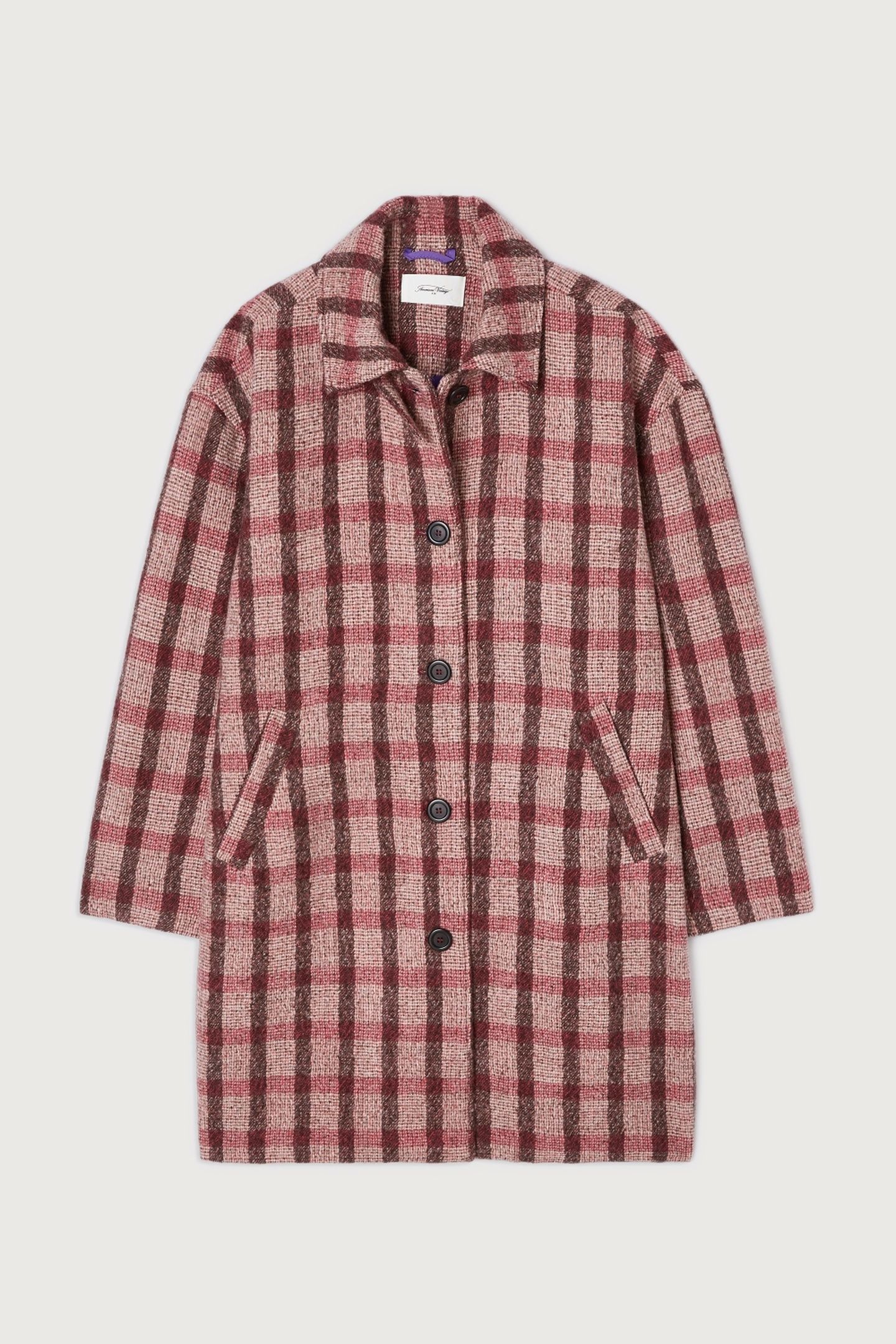 TURSBURG COAT TARTAN POIVRE ROUGE 3