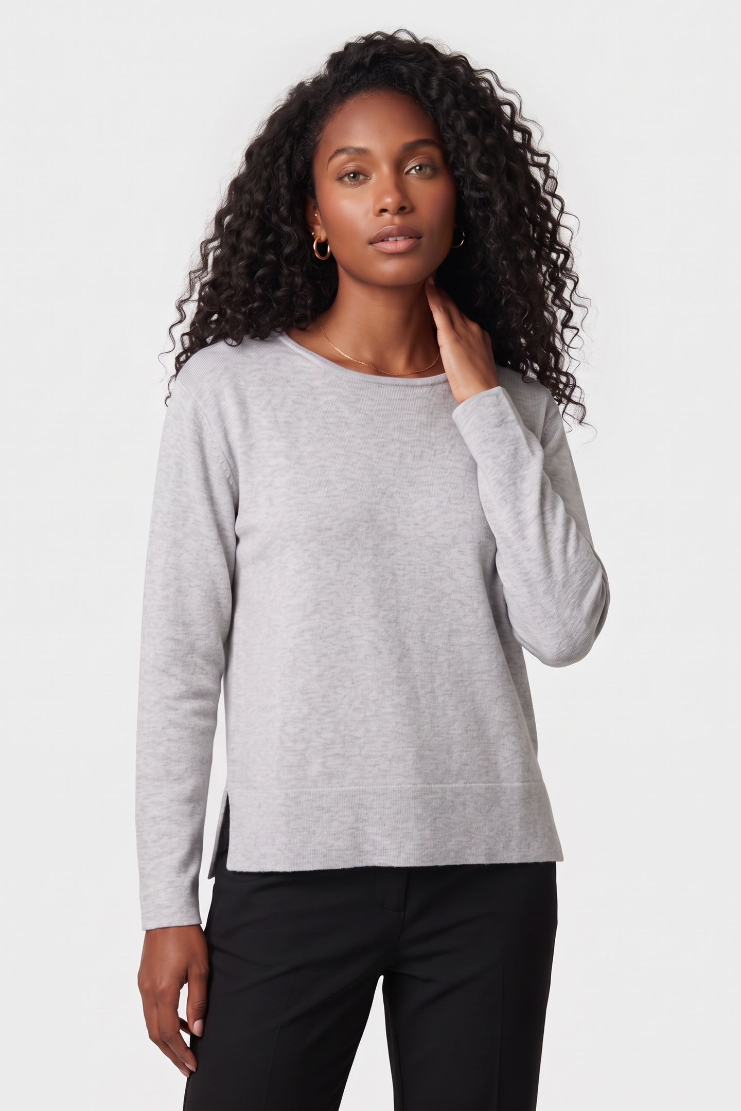 OPHIA JUMPER GREY MARL 1