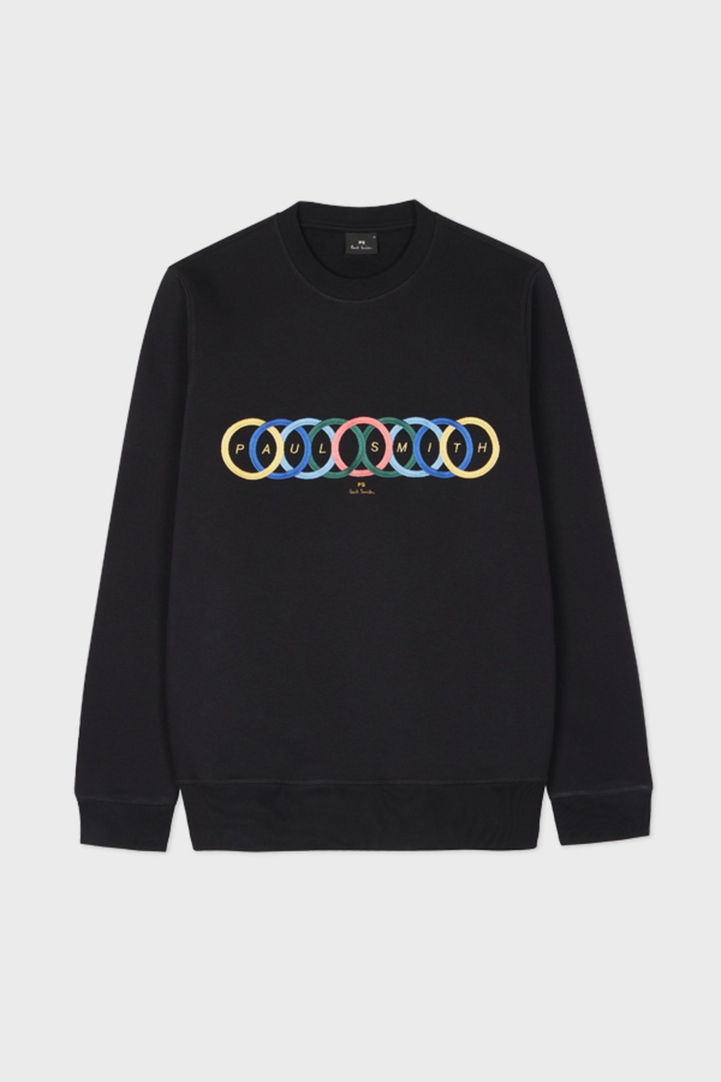 MENS REG FIT SWEATSHIRT CIRCLES BLACK 2