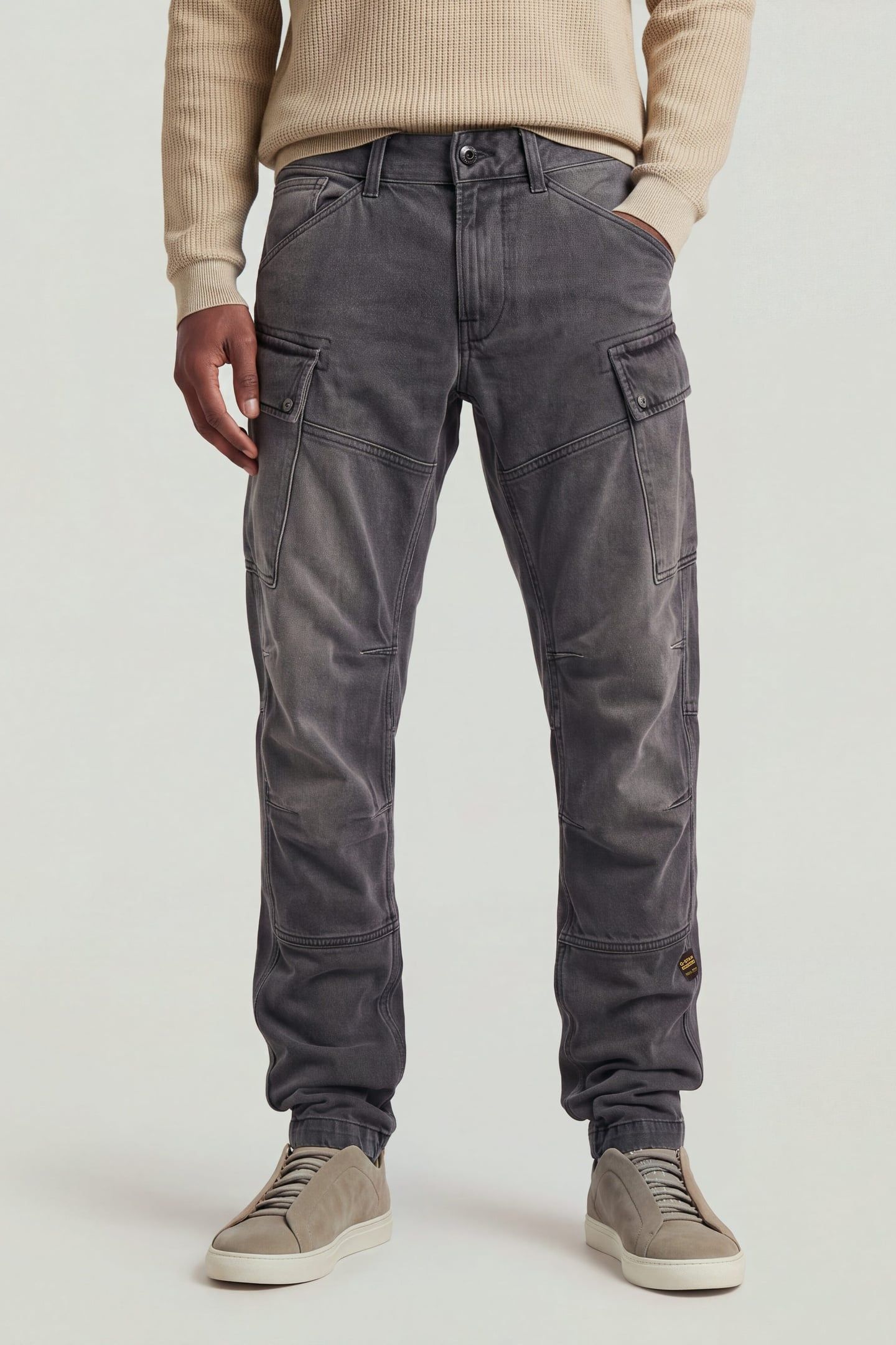 ROXIC ZIP REGULAR TAPERED GREY 1