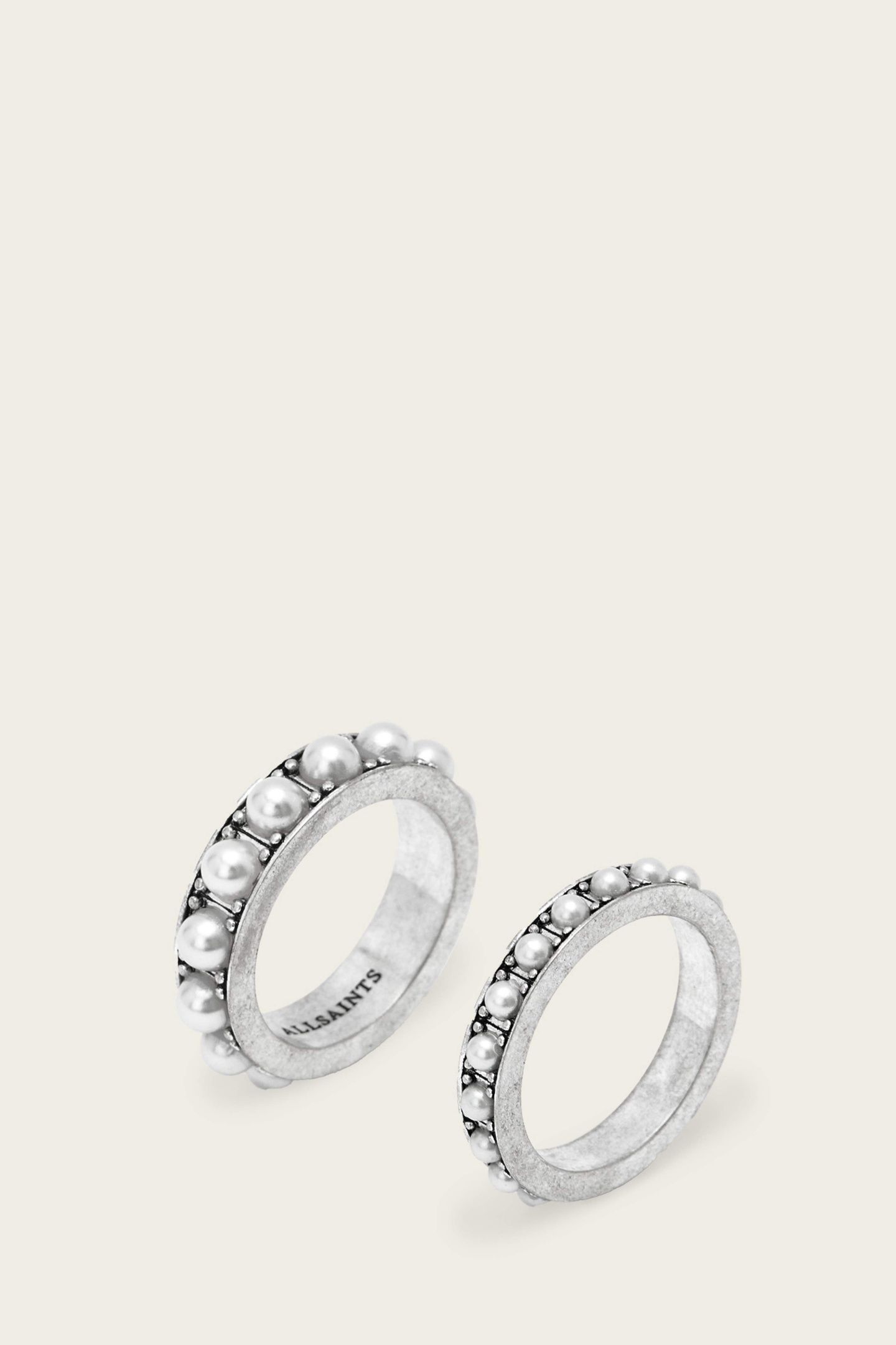 NELLIE RING SET WARM SILVER 1