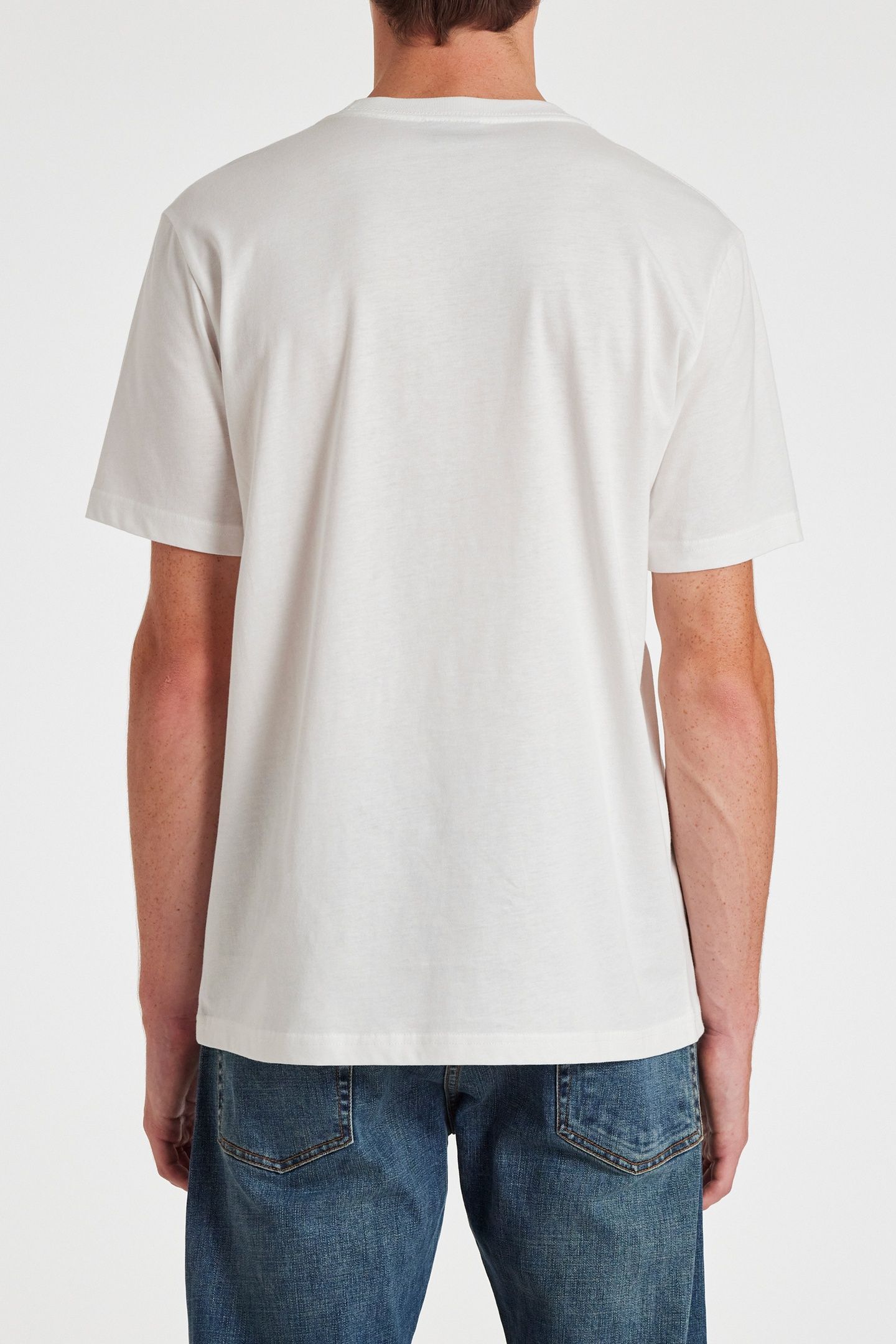 MENS REG FIT TSHIRT PS WHITE 2