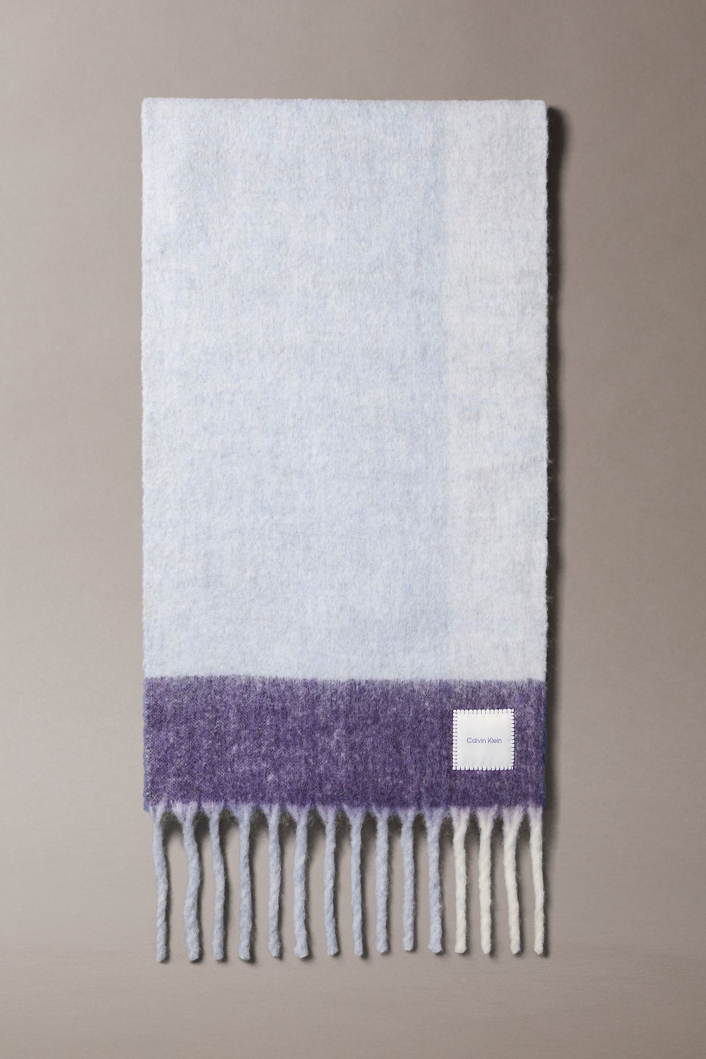 PATCH BRUSHED CHECKED SCARF PURPLE OPULENCE 1