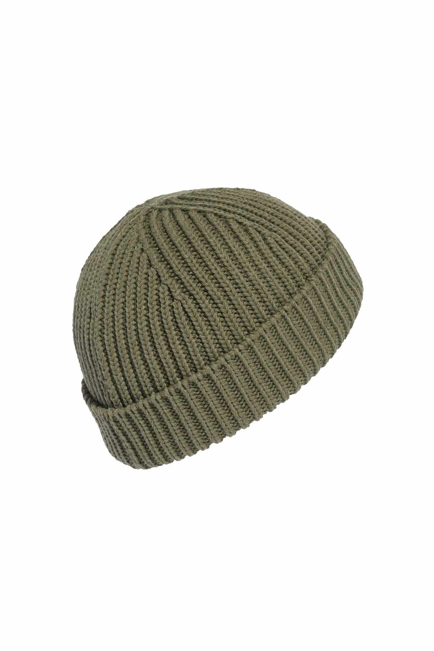 UNISEX SHORT BEANIE OLIVE STRATA 2