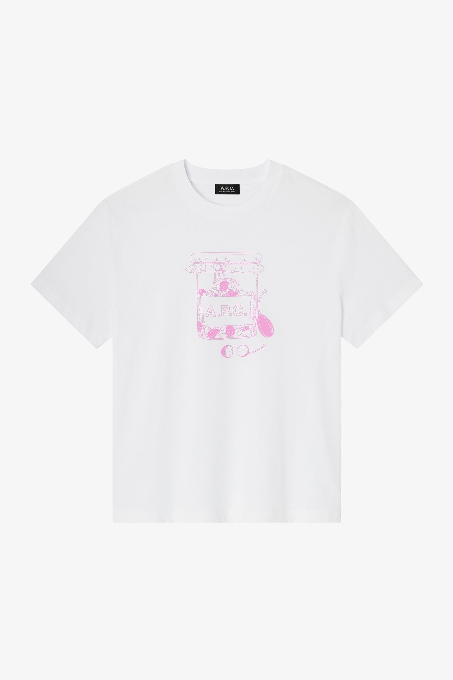 UNISEX T-SHIRT SHORT SLEEVE CAPERS WHITE 1