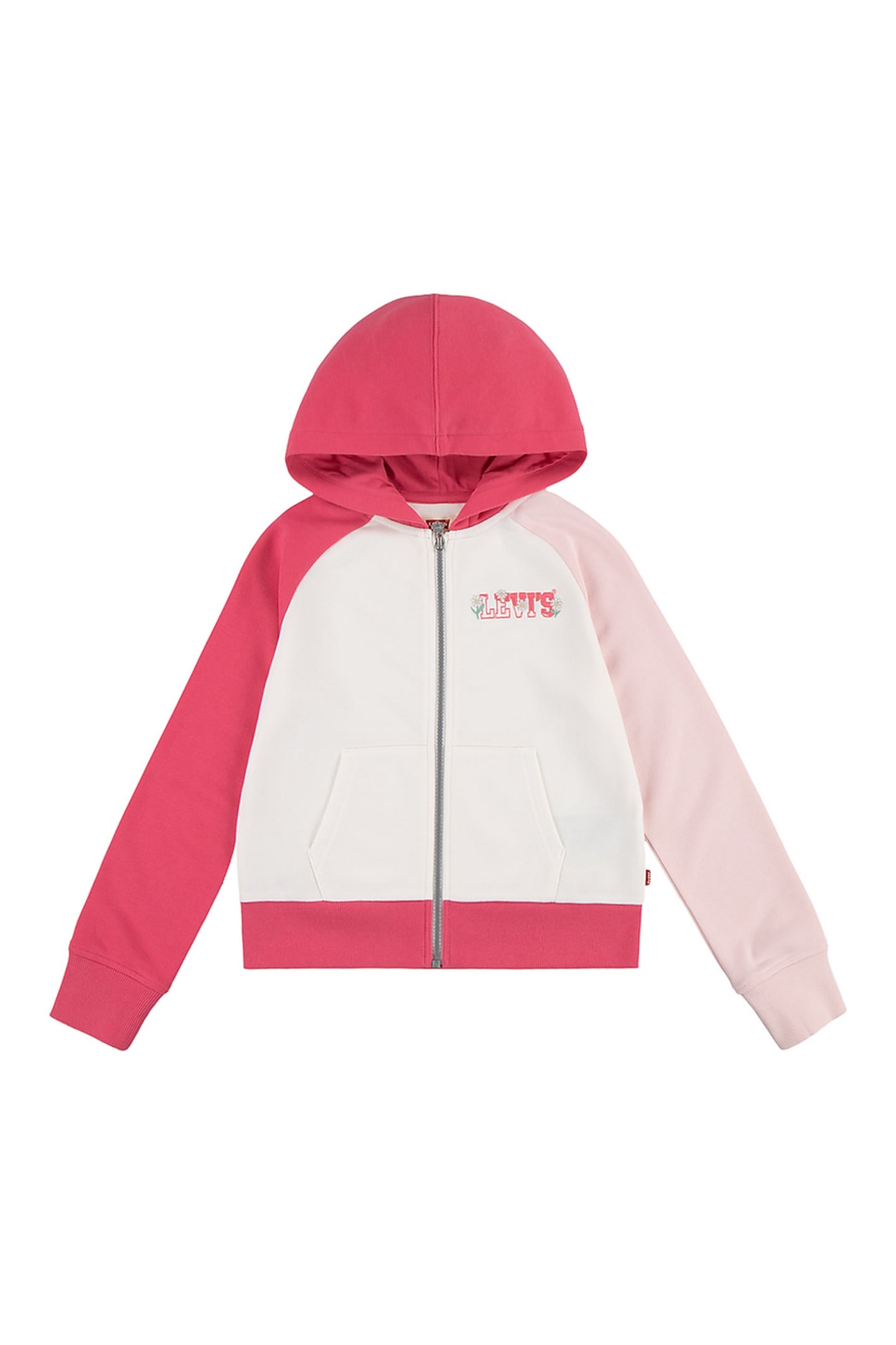 GIRLS FULL ZIP UP HOODIE HONEYSUCKLELEVIS 1