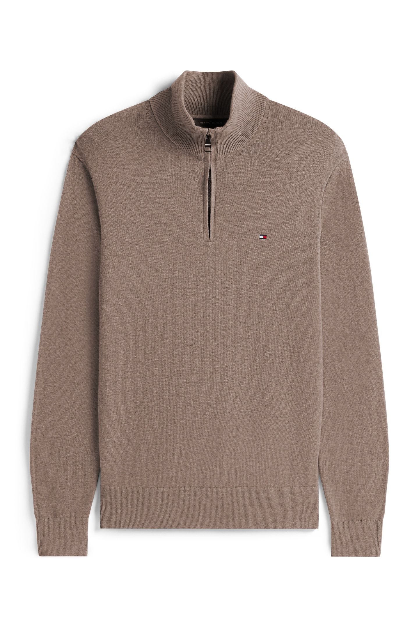 PIMA COTTON CASHMERE SWEATER COASTAL TAUPE HEATHER 4