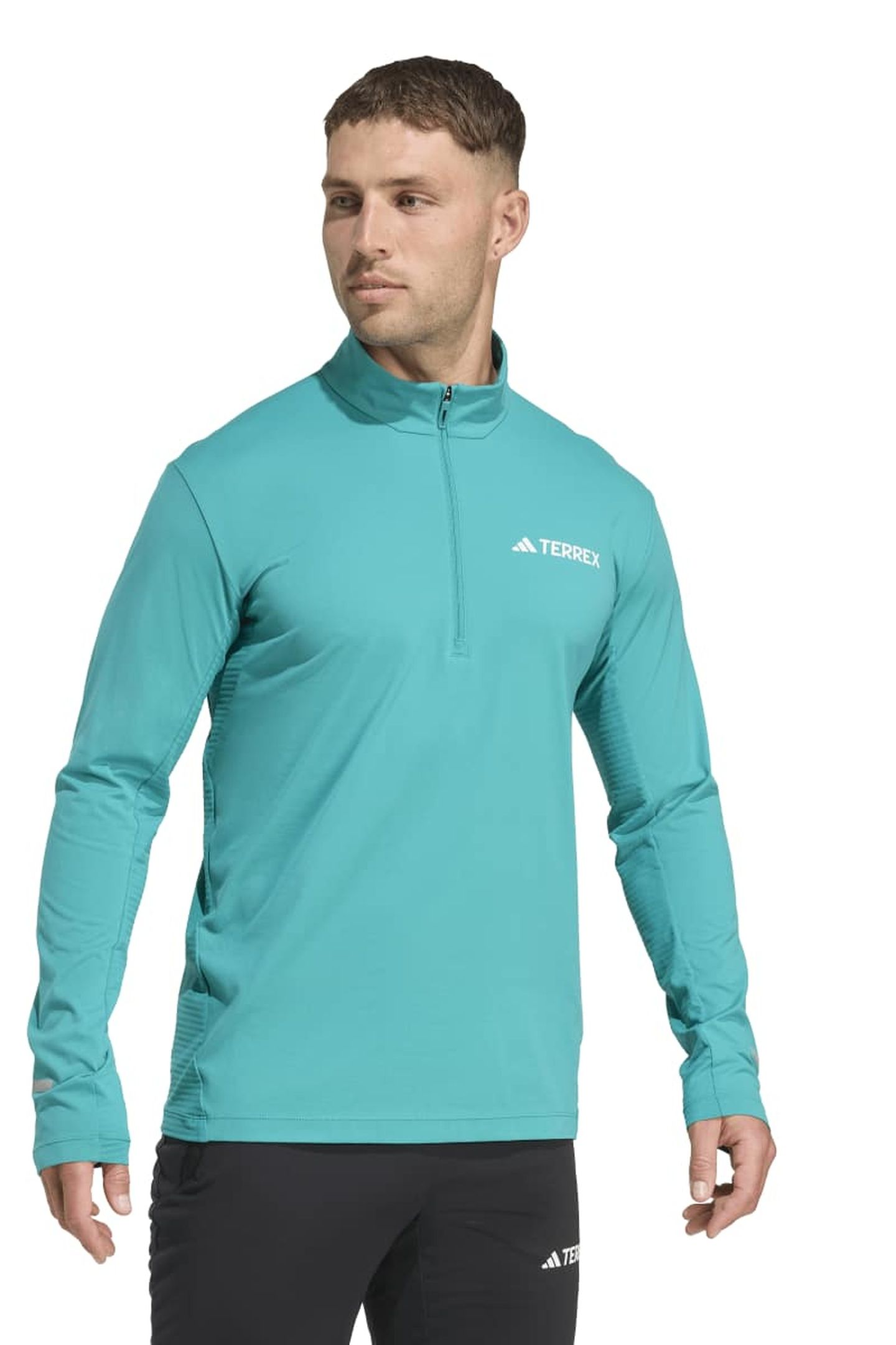 UNISEX TERREX HALF-ZIP LONG-SLEEVE PURE TEAL 2