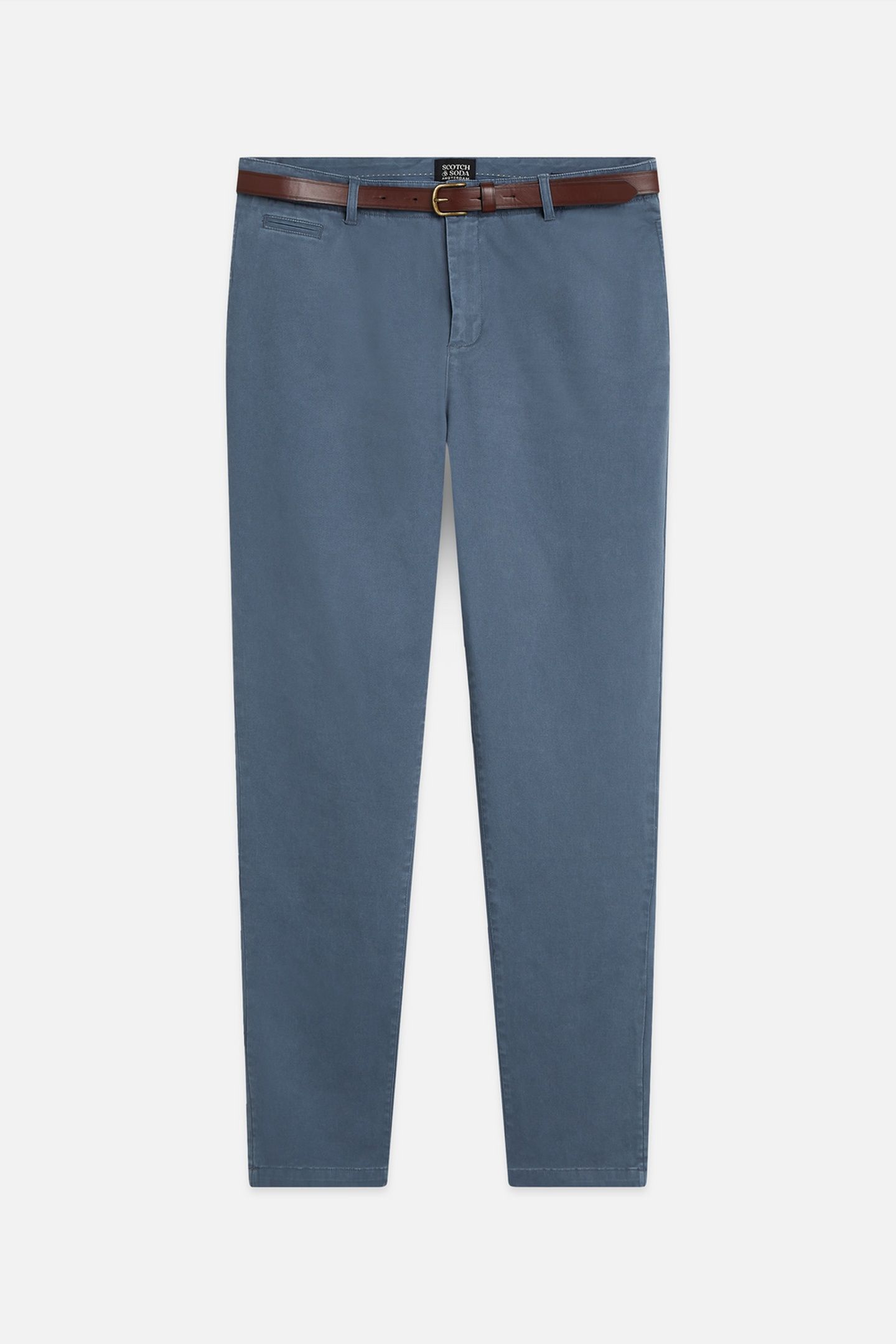 WARREN COTTON TWILL WASHED CHINO WITH BELT BERING SEA 1