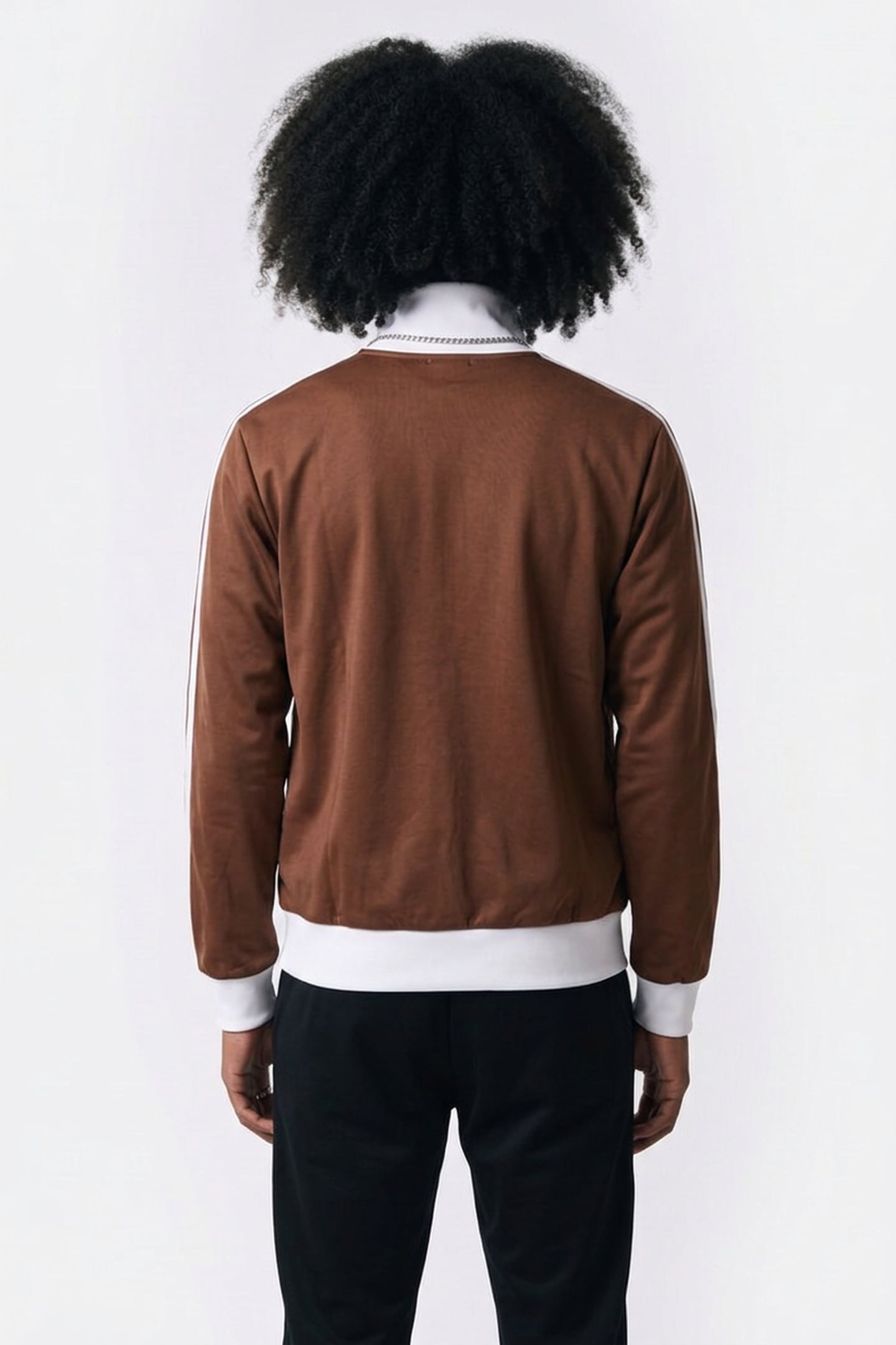 UNISEX CLASSIC TRACK TOP PRELOVED BROWN 5