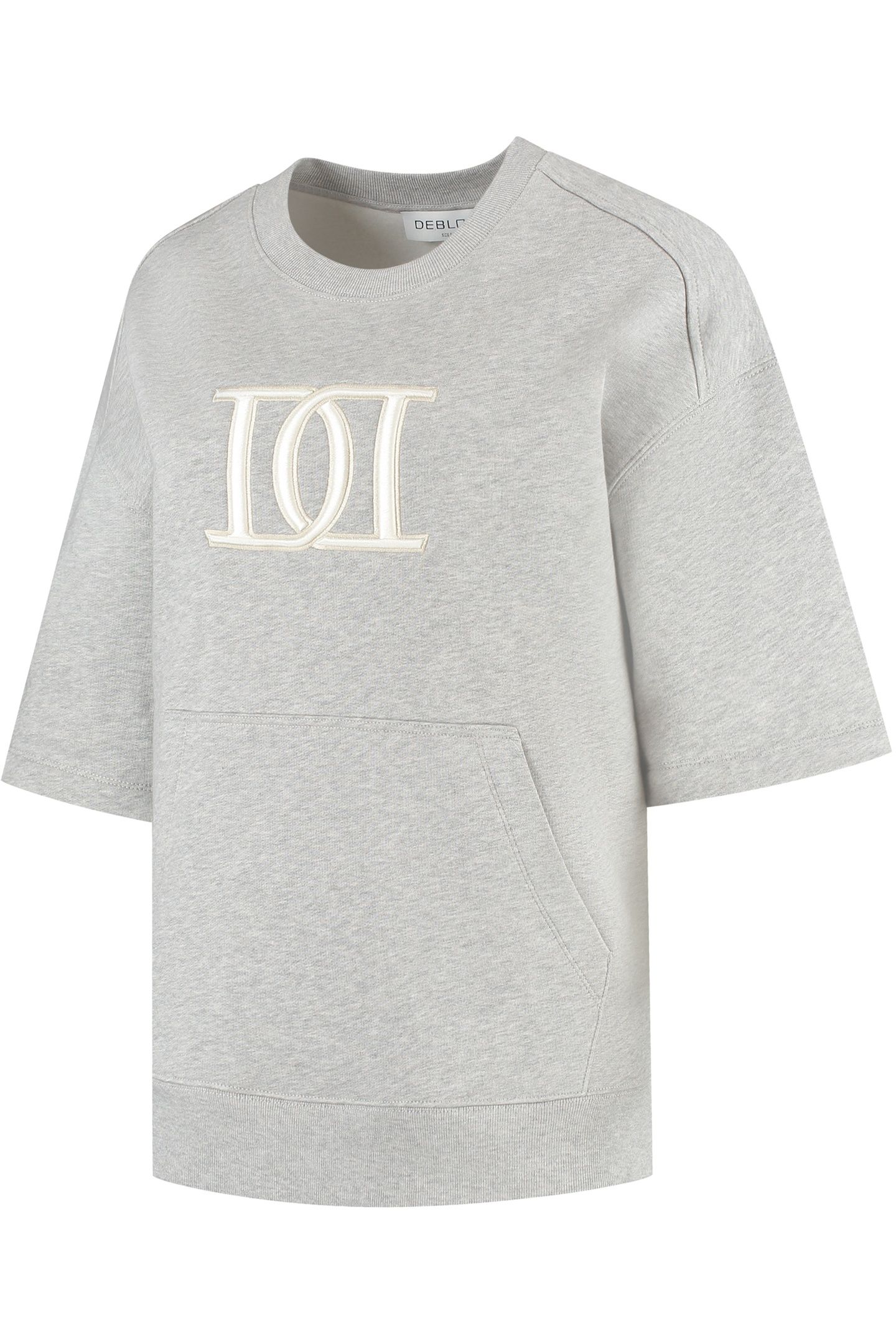 LIZE SWEATER SHORT SLEEVE GREY MELANGE 3