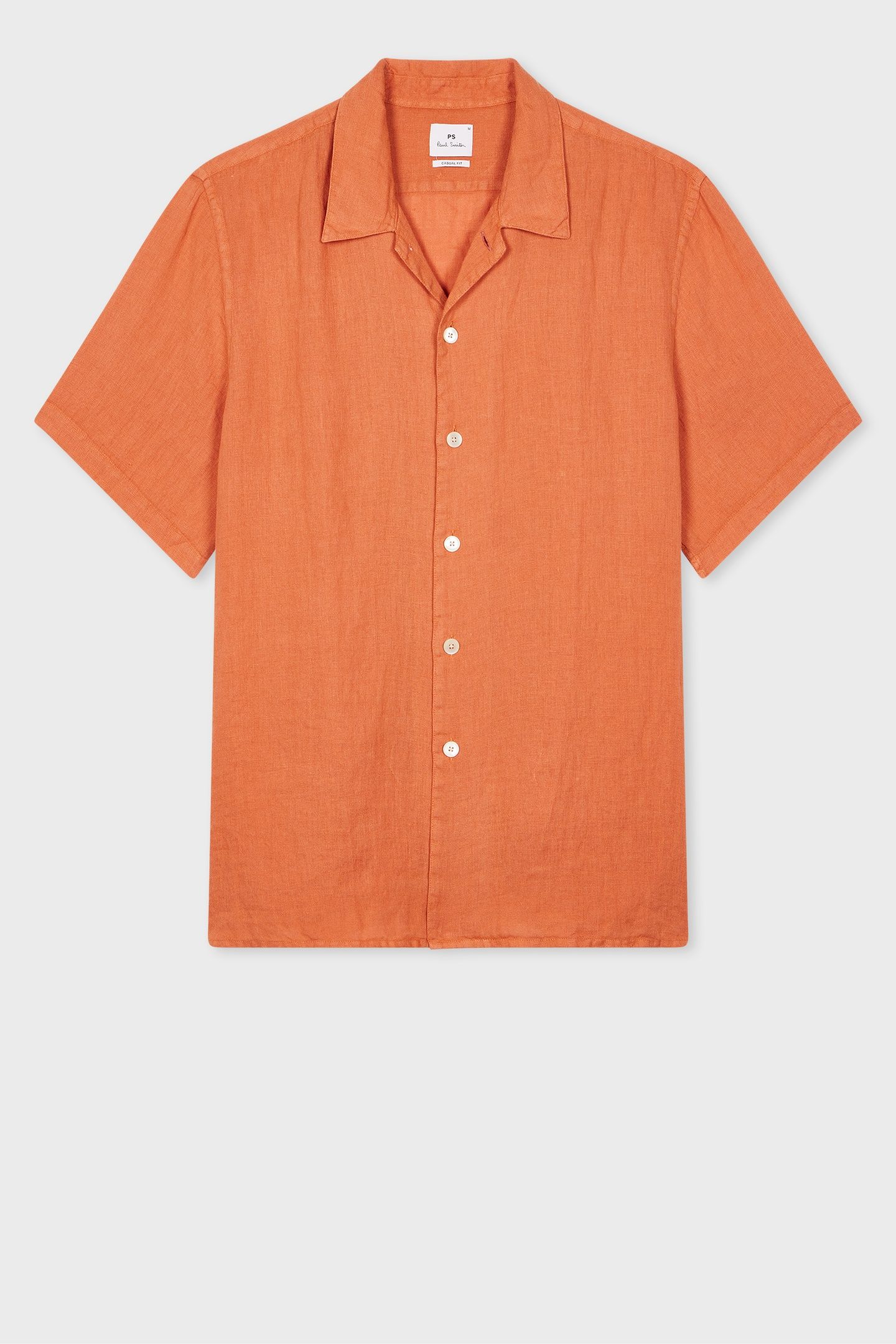 MENS SS CASUAL FIT SHIRT ORANGE 3