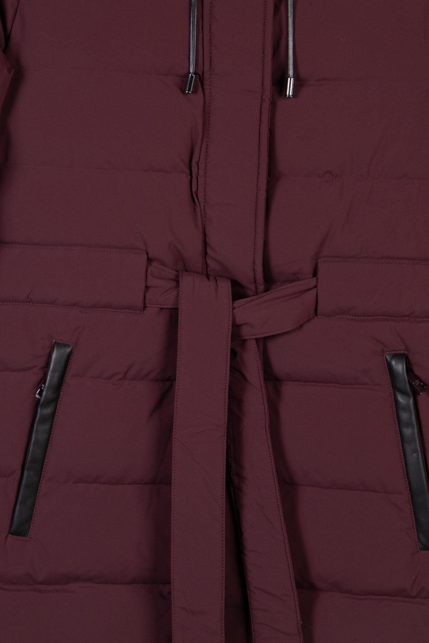 BELTED HORIZONTAL QUILTED MERLOT 4