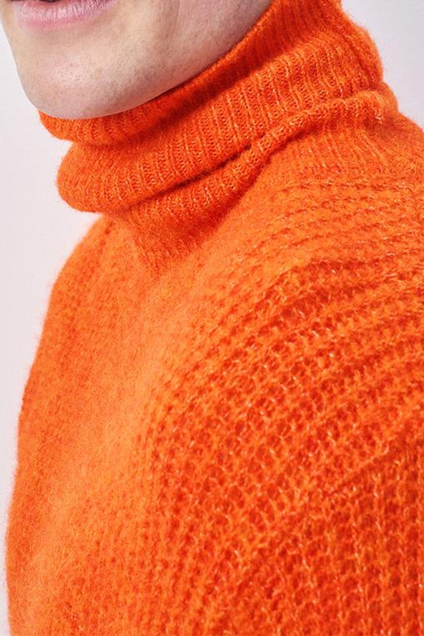 EAST KNIT SWEATER ORANGE CHINE 5
