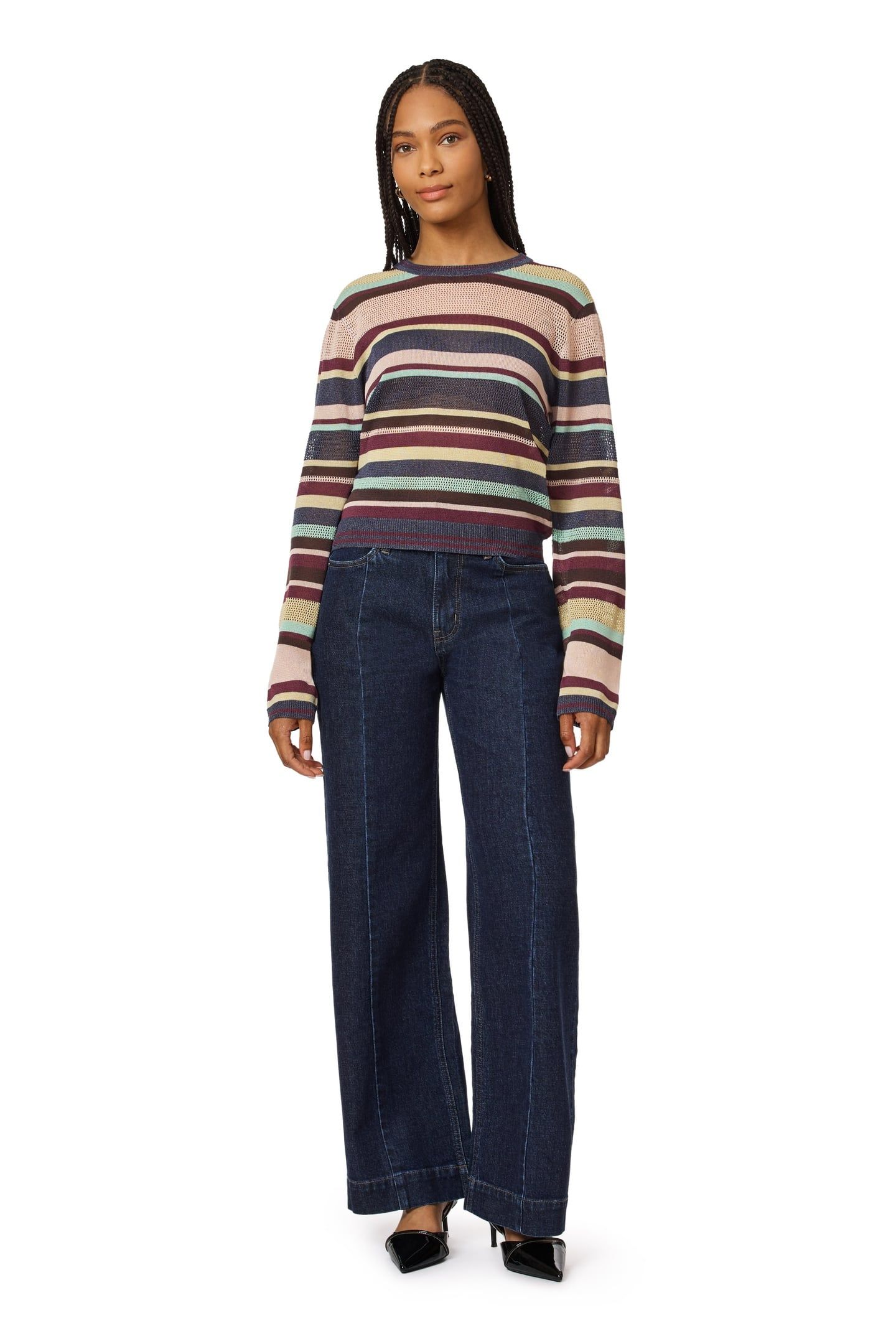 JACQUARD PULLOVER CHARCOAL GREY HEATHER MIX 3