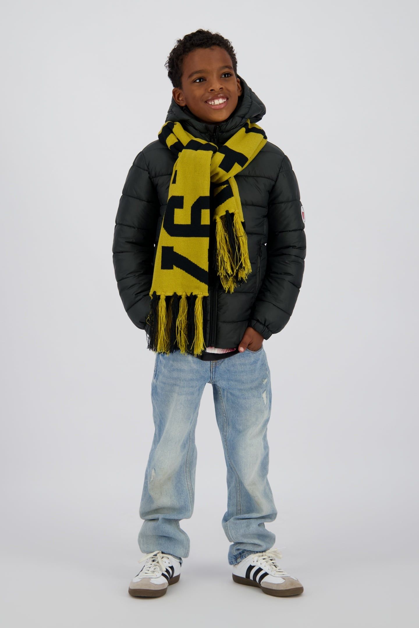 BOYS TIFFON JACKET OUTDOOR ARMY GREEN 1