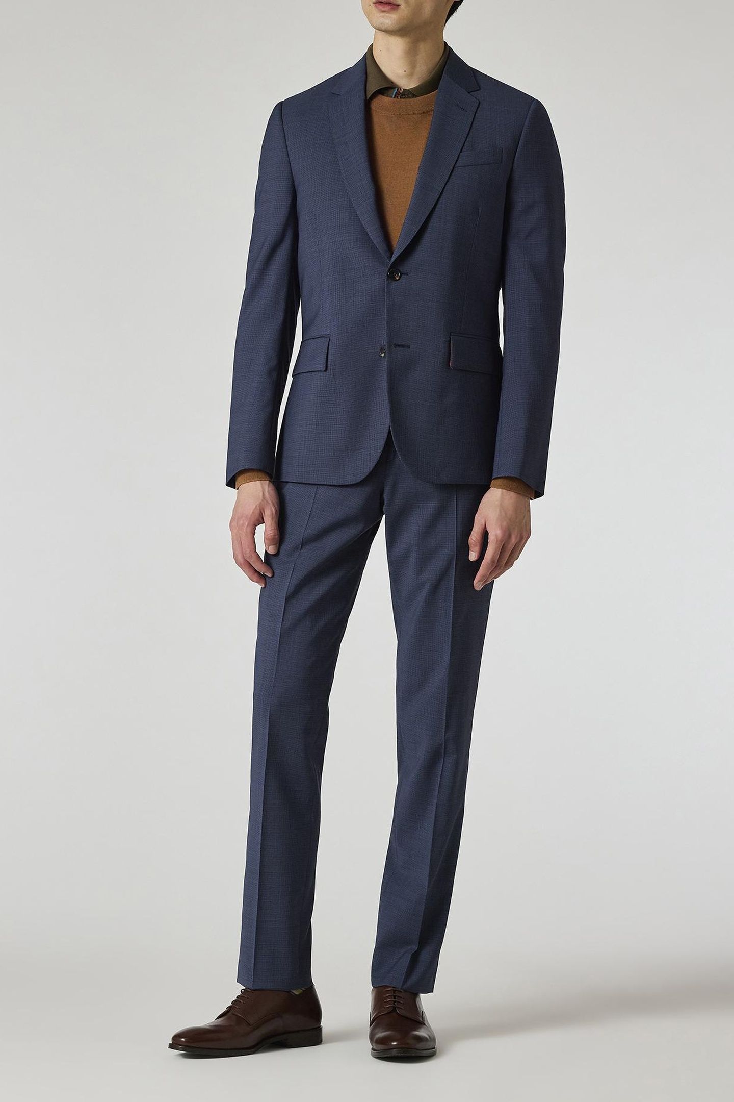 MENS TAILORED FIT 2BTN SUIT INKY BLUE 2