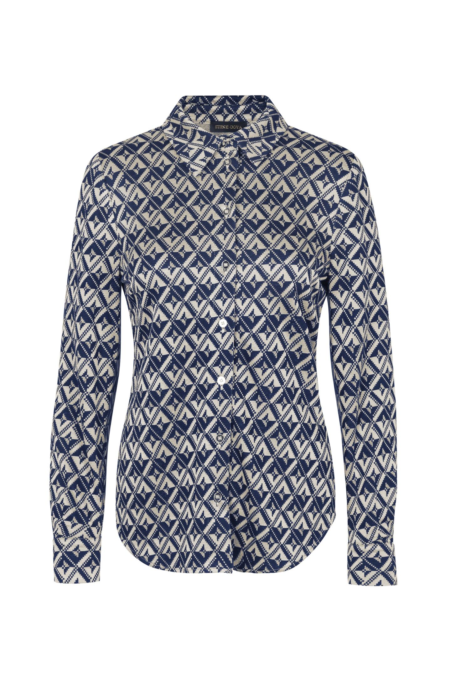 SABINA SHIRT LONG SLEEVE PIXELATED RHOMBUS 3