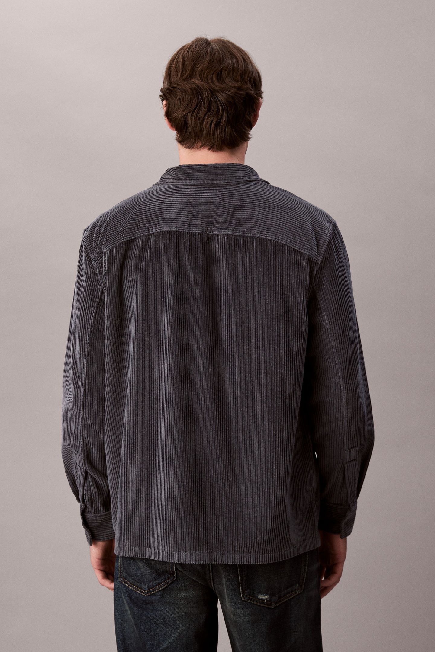 LS CORDUROY POCKET SHIRT HARLEM NIGHT BLUE 2