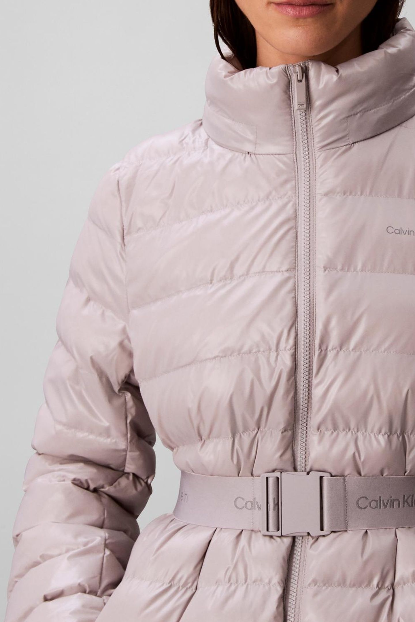 BELTED LIGHTWEIGHT COAT GULL GRAY 5