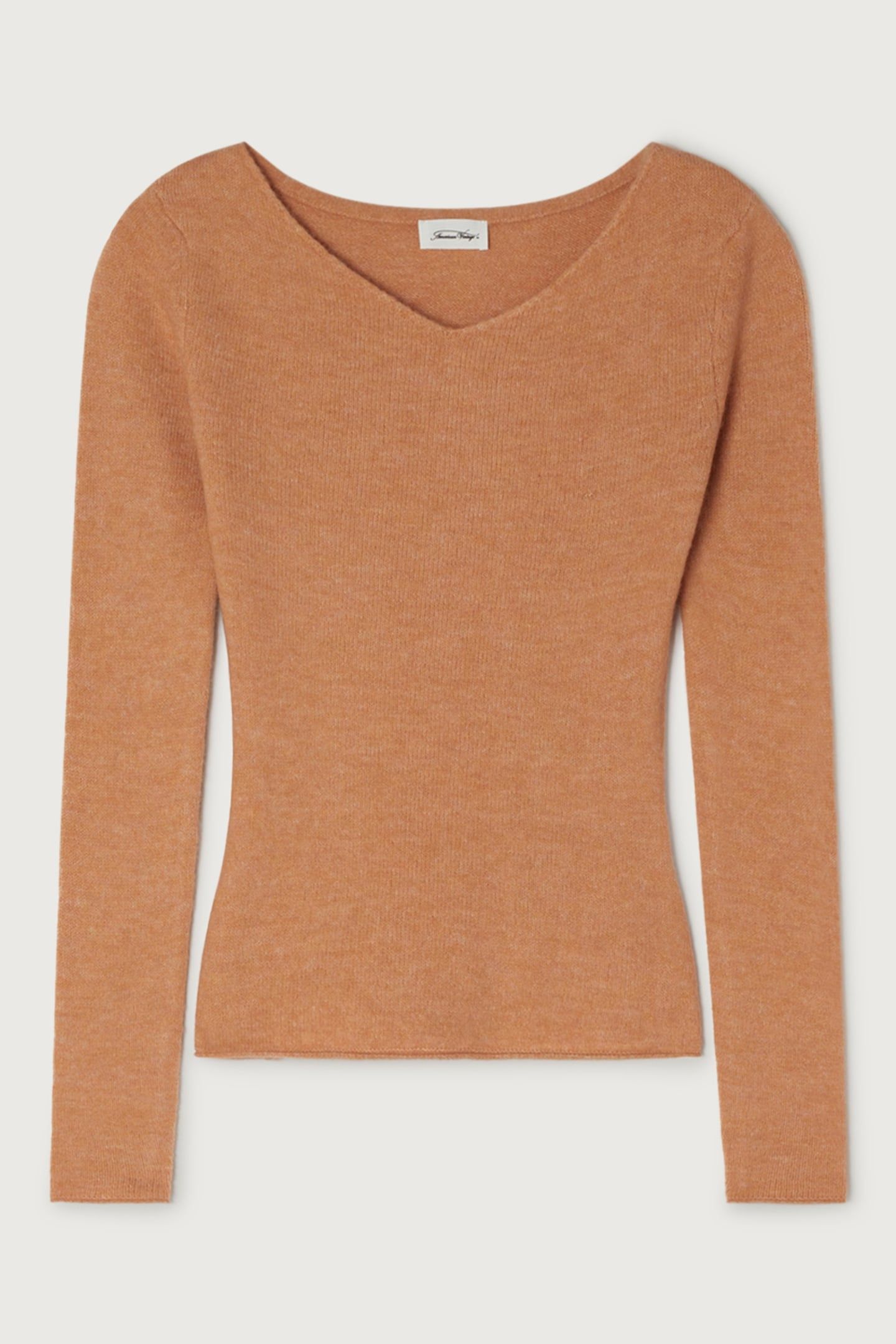 TIDSBURG KNIT SWEATER MELON GLACE CHINE 3