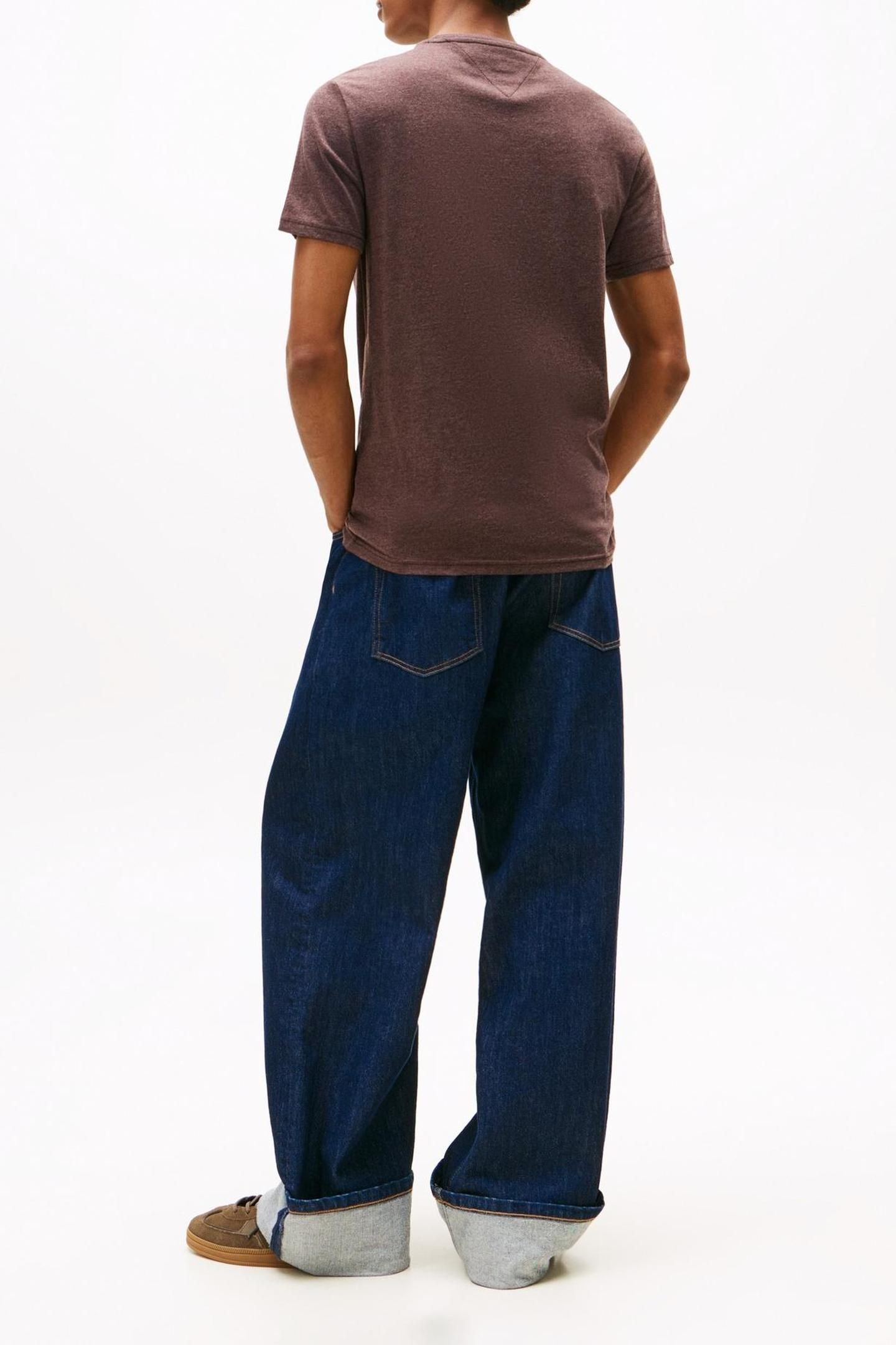 TJM XSLIM JASPE TEE RICH BROWN HEATHER 2