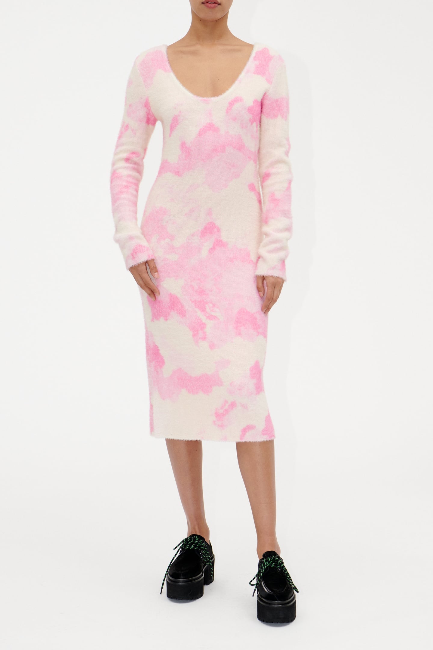 HELLA KNIT DRESS PINK CLOUDS 1