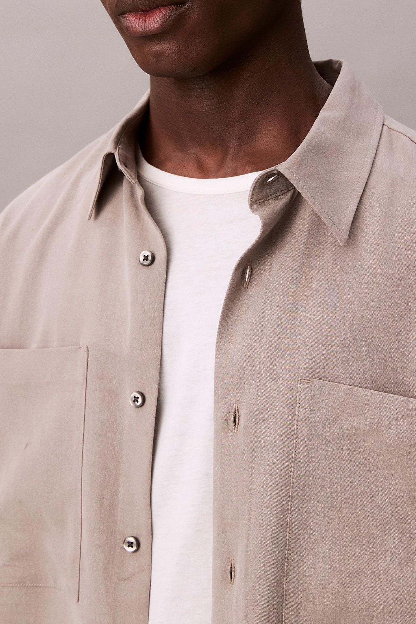 LS DRAPEY RELAXED SHIRT STEEPLE GRAY 6
