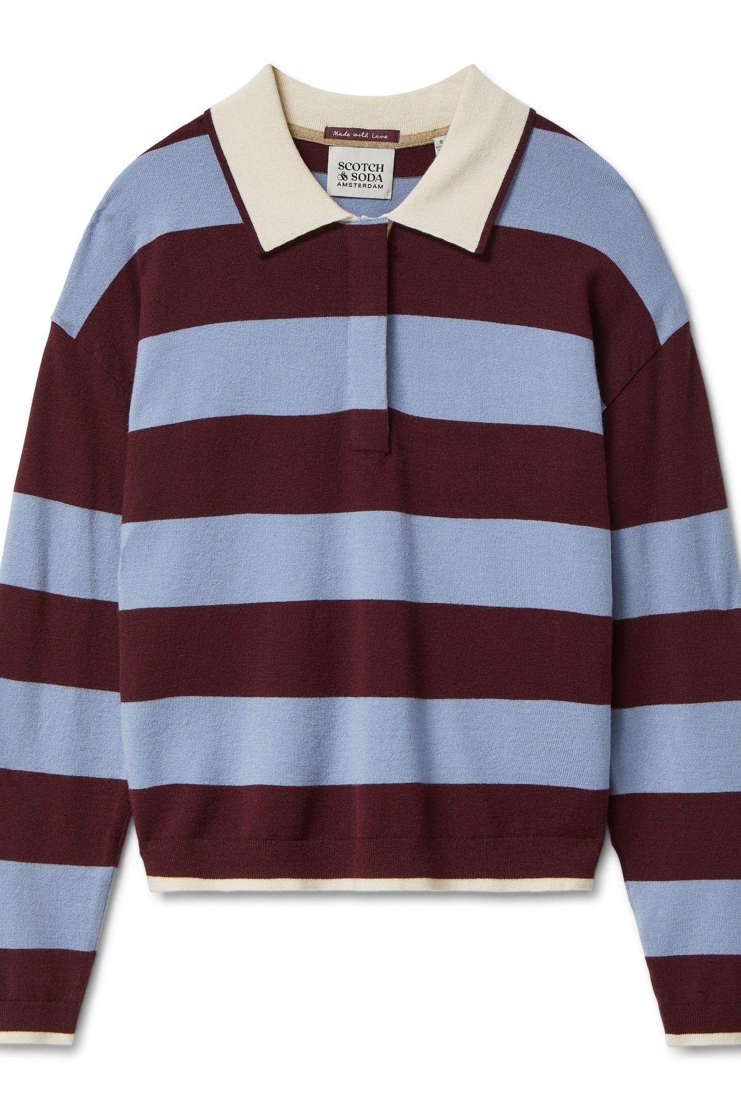 POLO SWEATER FIG / STONEWASH 4