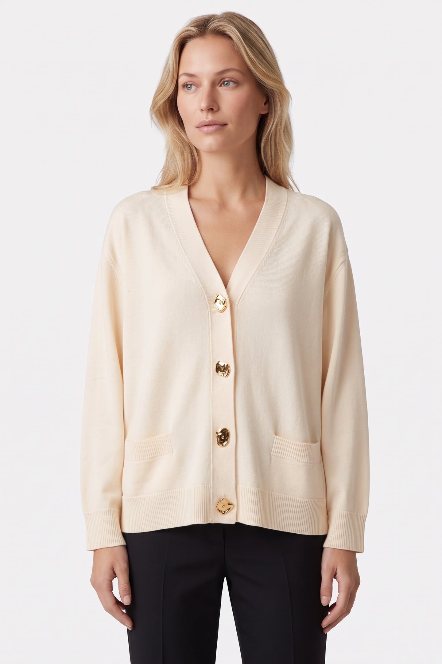 KNITTED JACKET WHITE 1