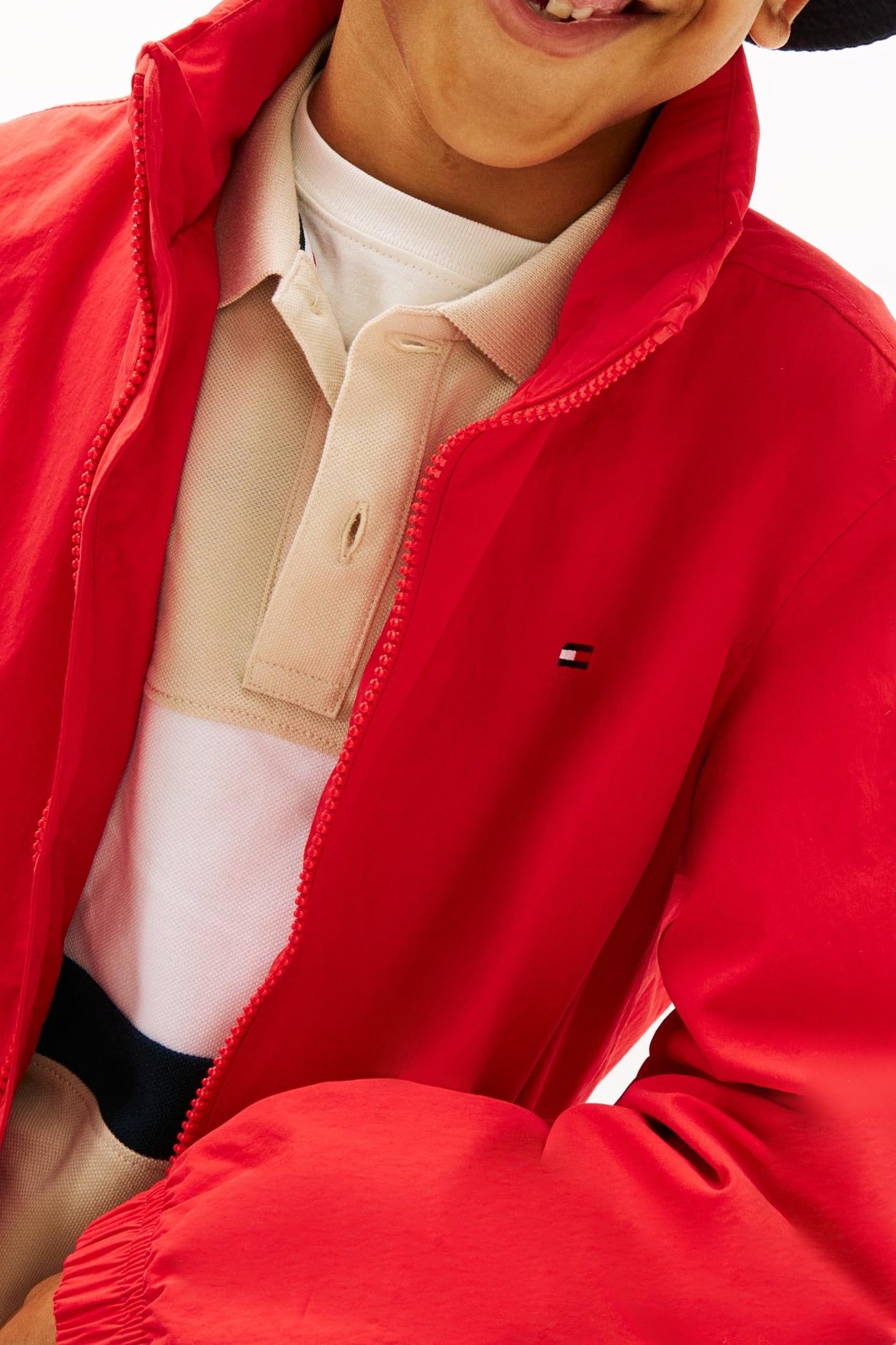 BOYS ESSENTIAL JACKET RAPID RED 6