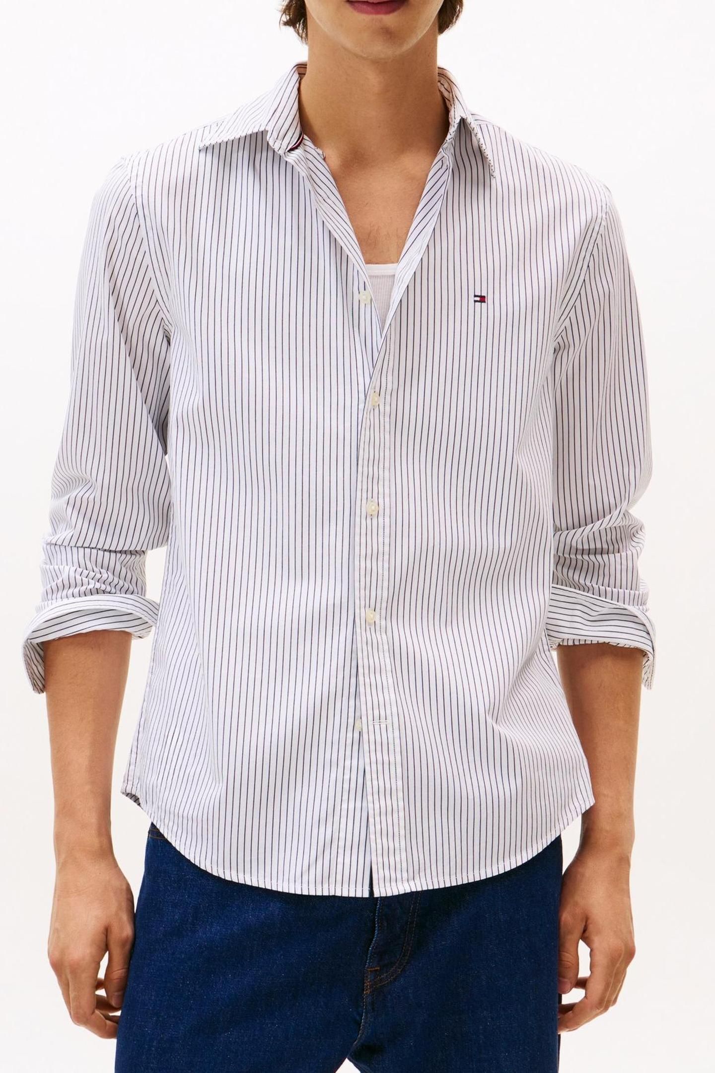 CORE HAIRLINE POPLIN WHITE/STRIPE 1