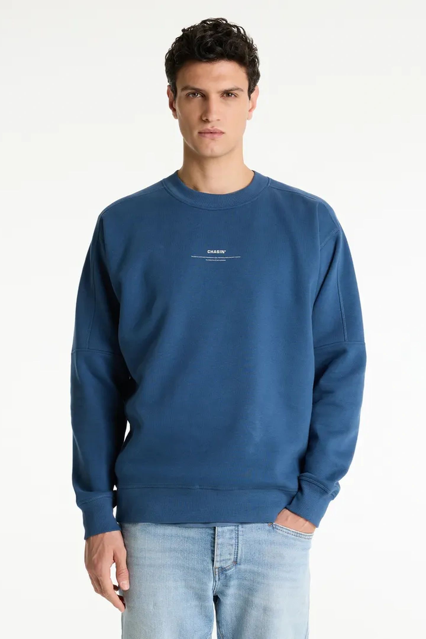 SWEATER REGENT ROUND DARK DENIM 1