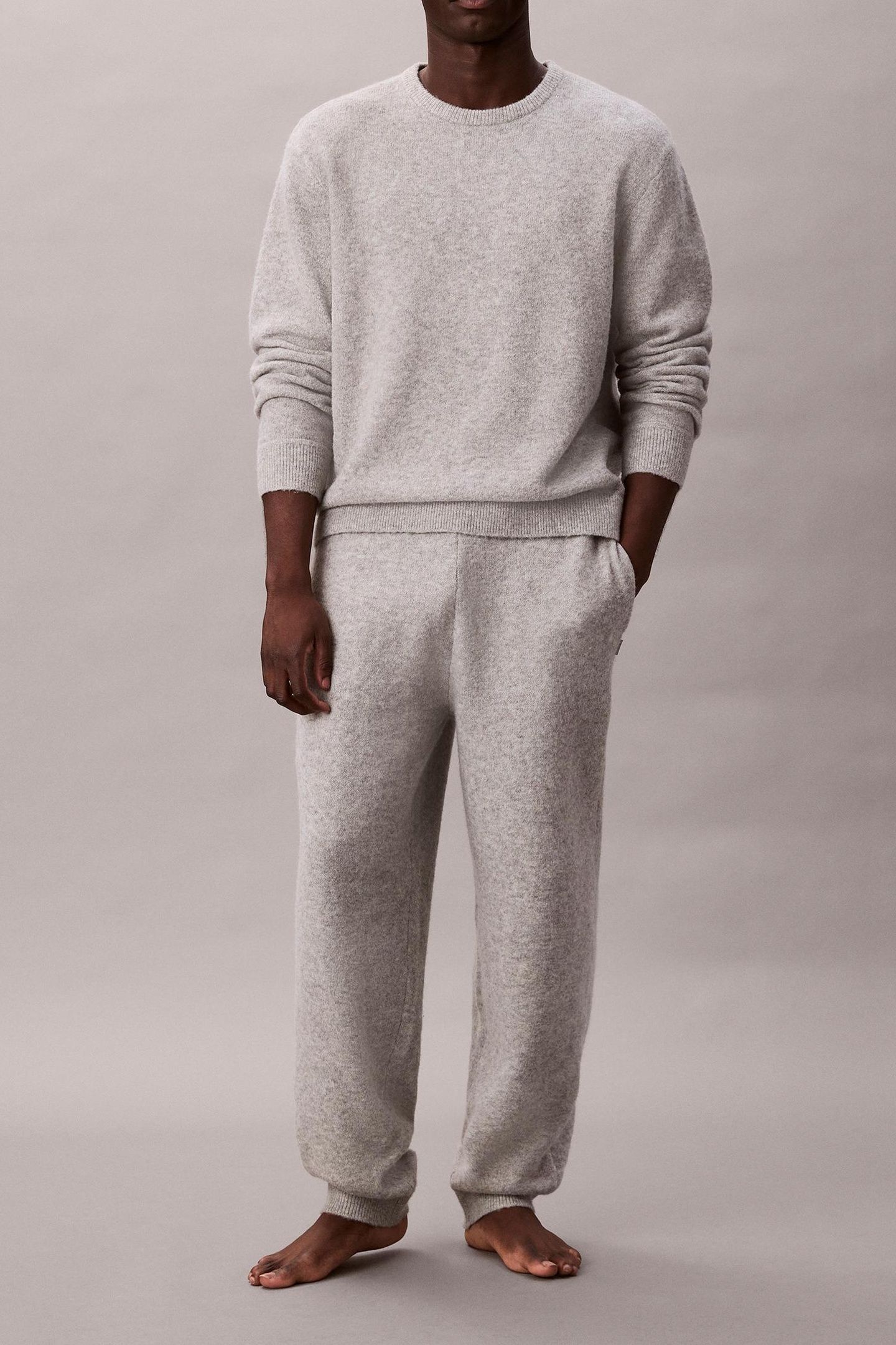 SWEATER JOGGER GREY HEATHER 1