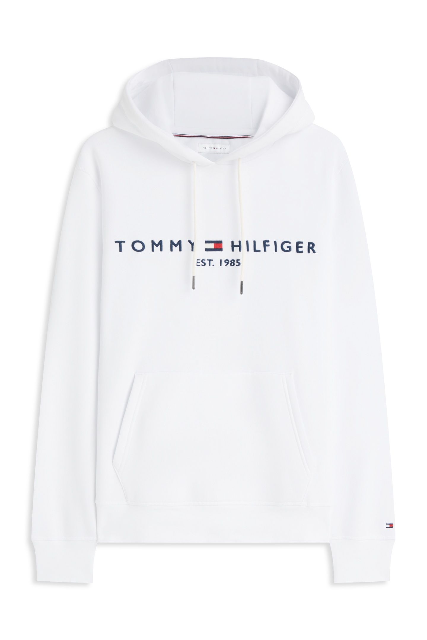 TOMMY LOGO HOODY WHITE 4