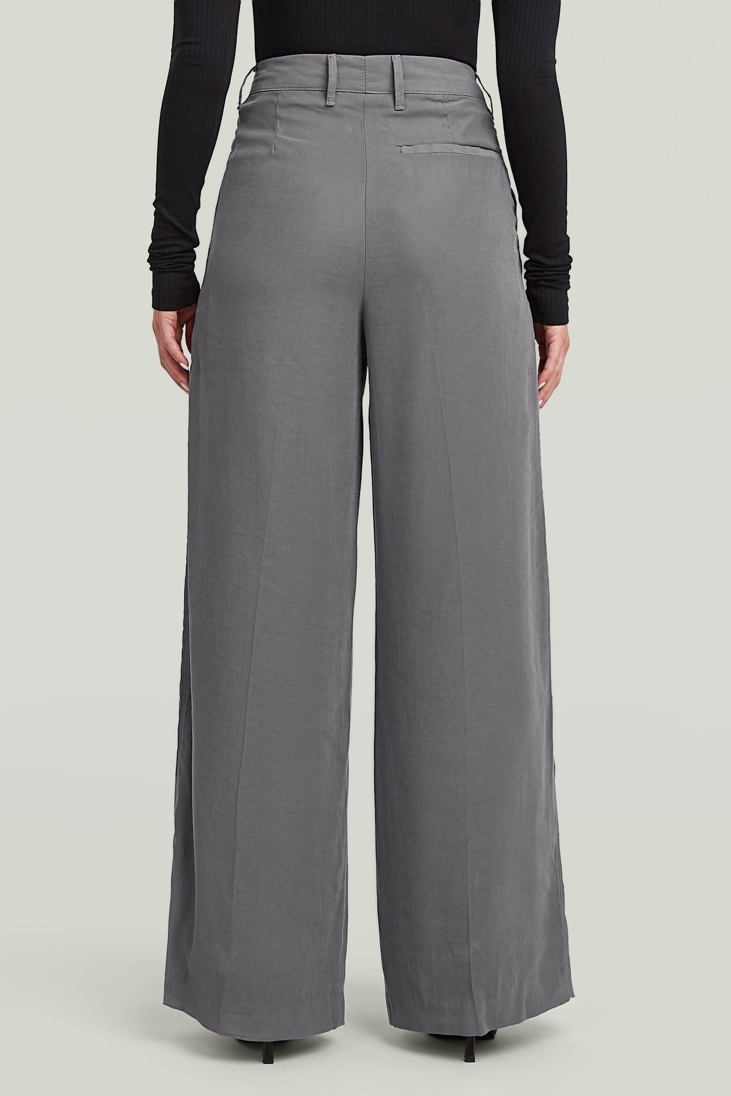 FLUID WIDE LEG PANTS GREY 2