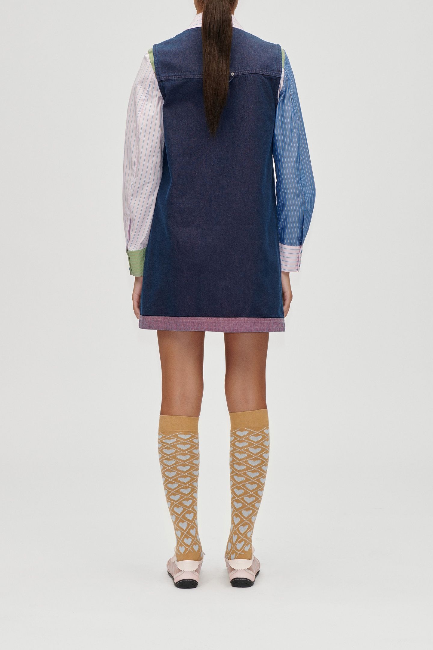 VEST POCKET MINI DRESS DUSKY/DRIED ROSE 2
