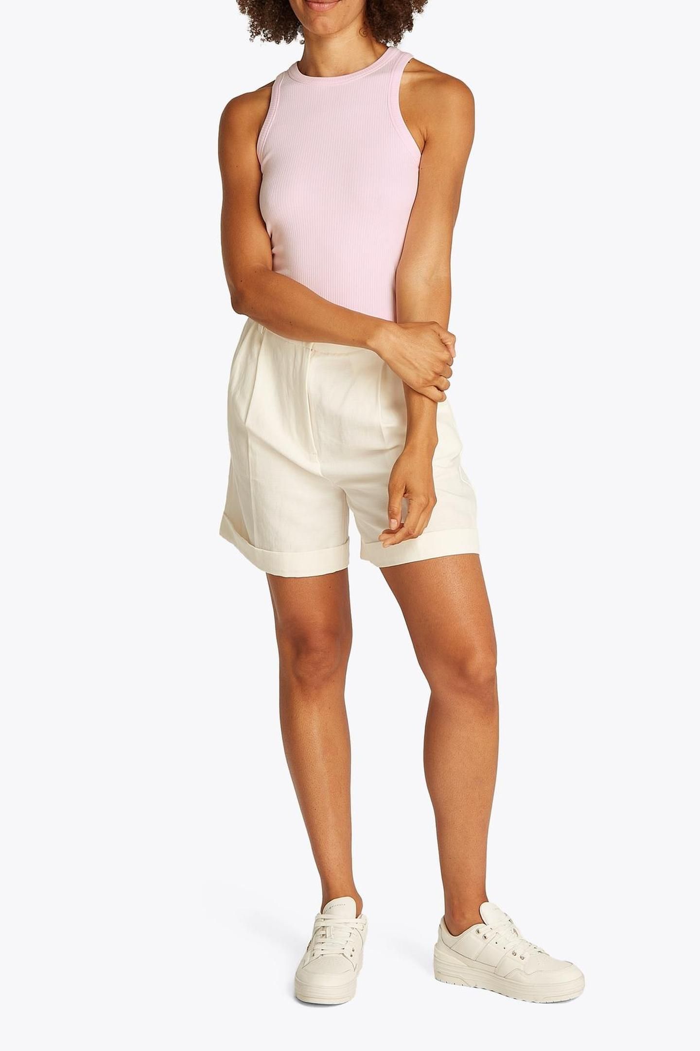SLIM 5X2 RIB TANK TOP LIGHT PINK 2