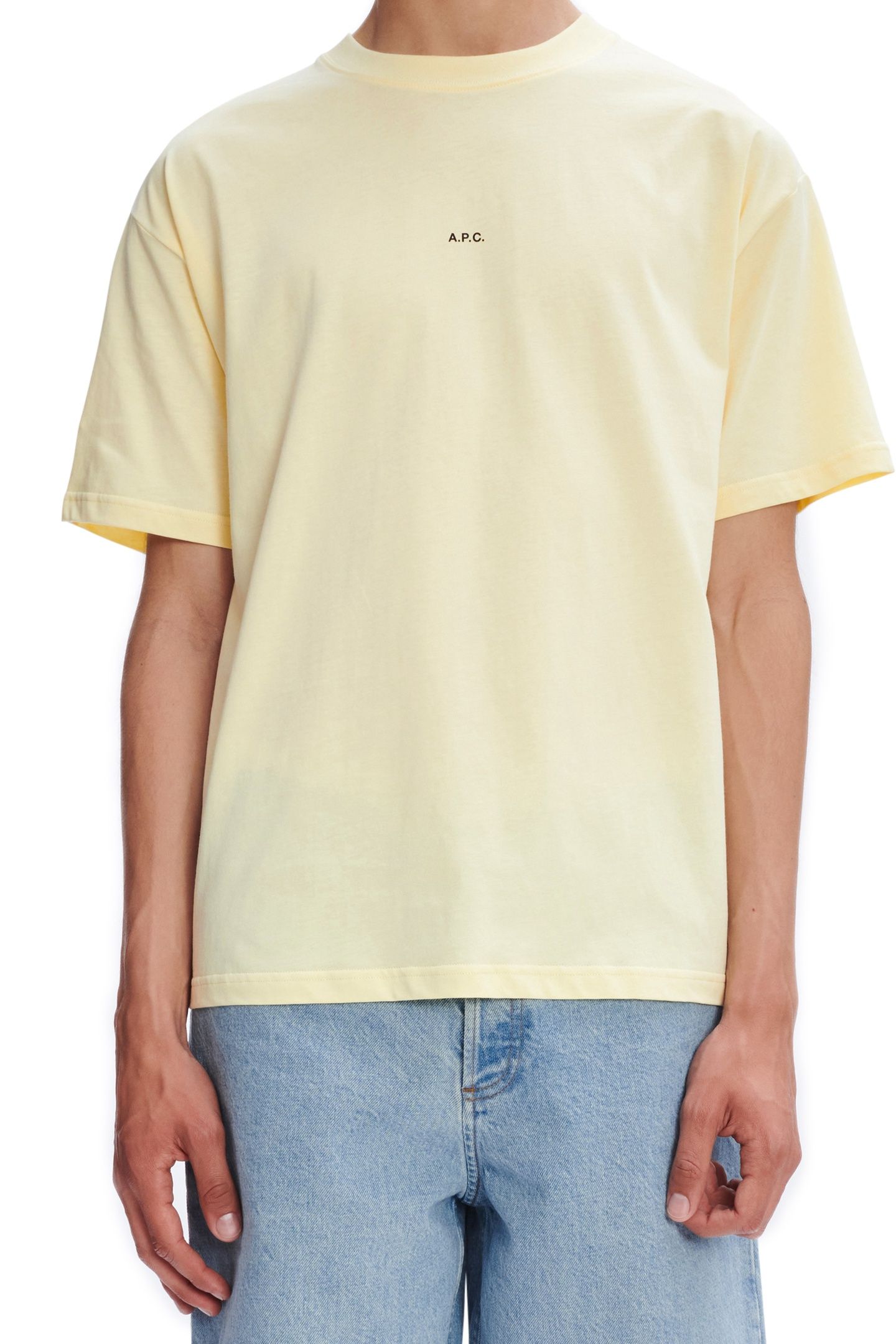 UNISEX T-SHIRT KYLE LIGHT YELLOW 1