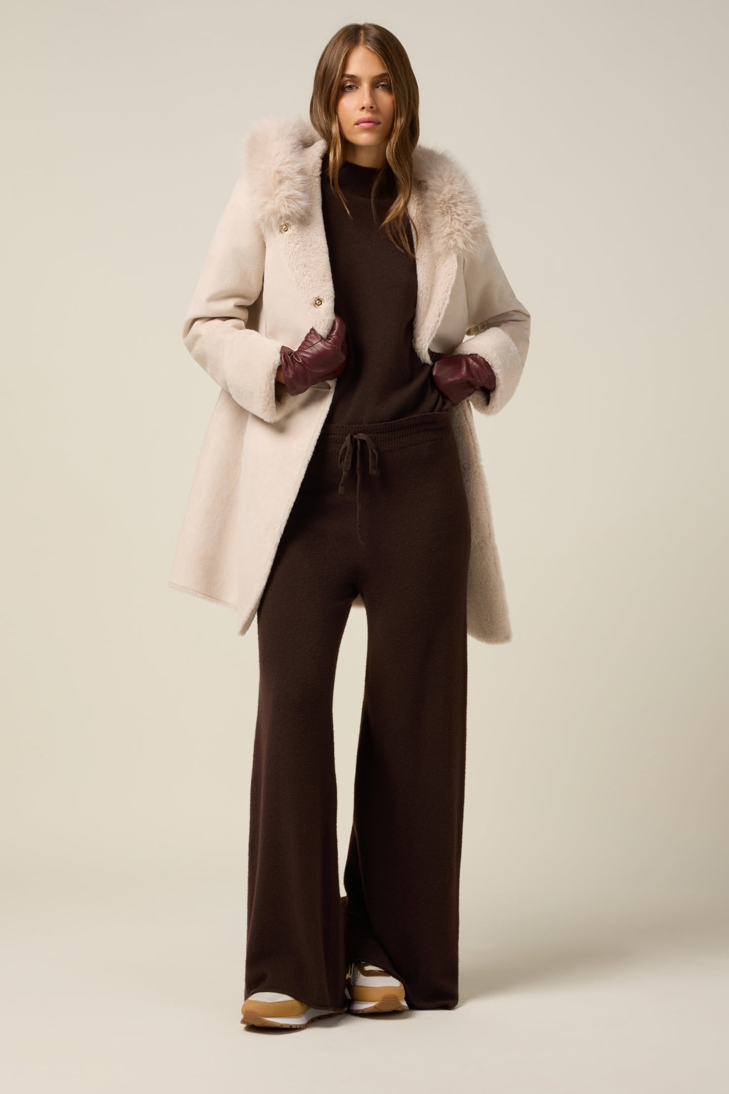 SOFT FABRIC COAT BEIGE 1