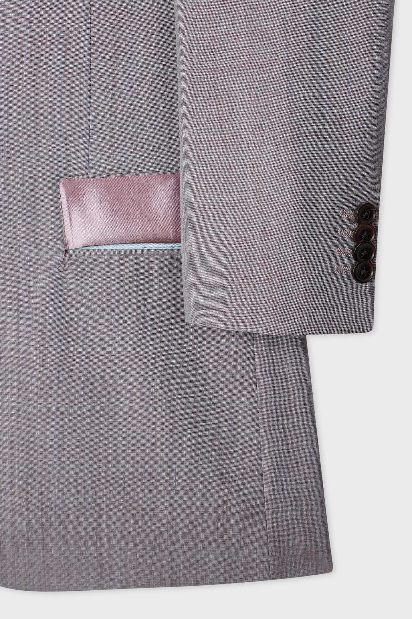 MENS TAILORED FIT 2 BUTTON SUIT TAUPE 4