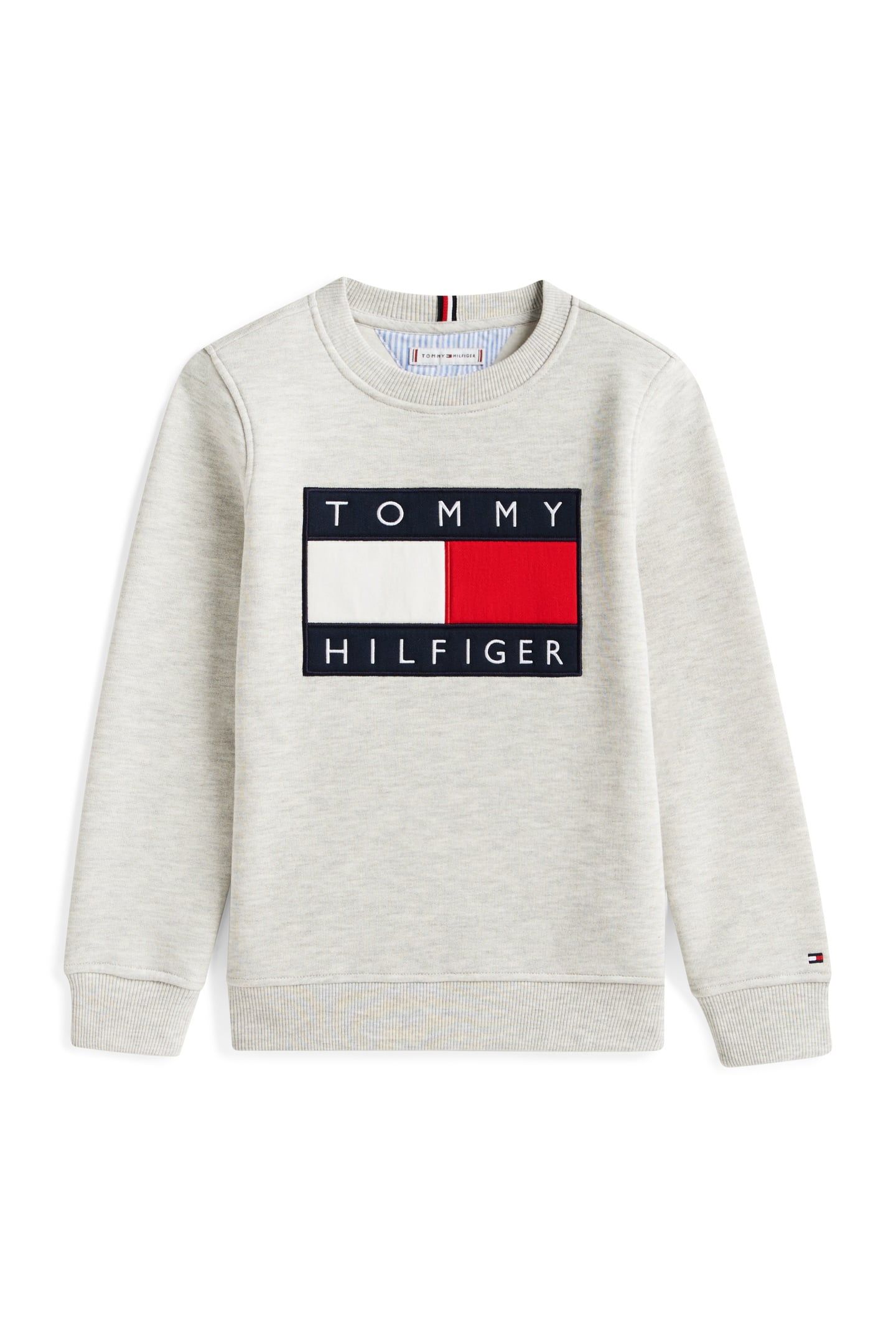 UNISEX HERITAGE FLAG SWEATSHIRT LIGHT GREY HEATHER 3