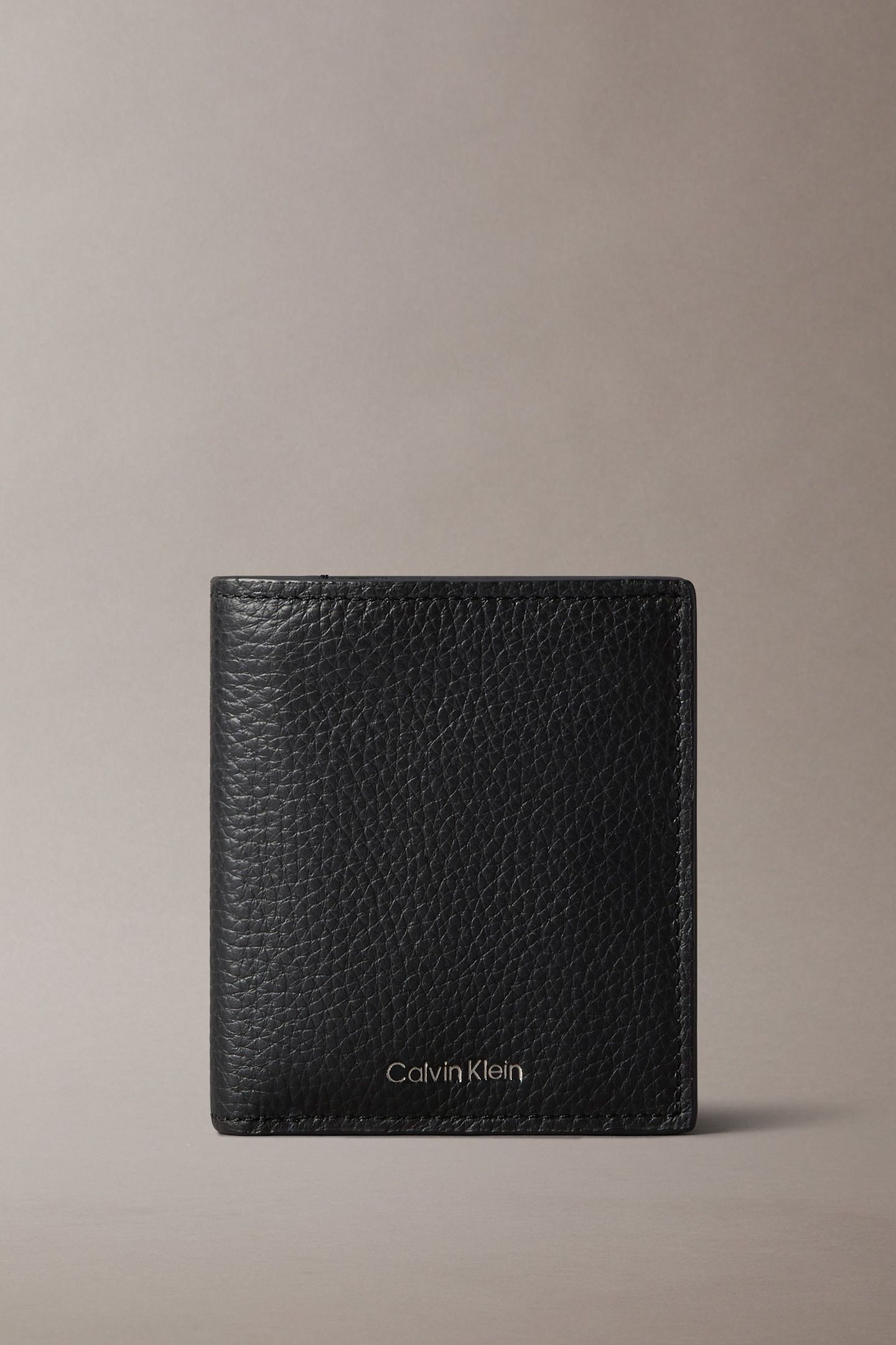 CK LEATHER COMP TRIFOLD BLACK 1