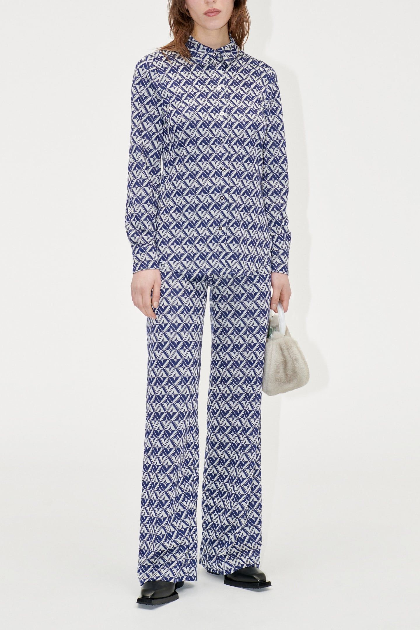 SABINA SHIRT LONG SLEEVE PIXELATED RHOMBUS 1
