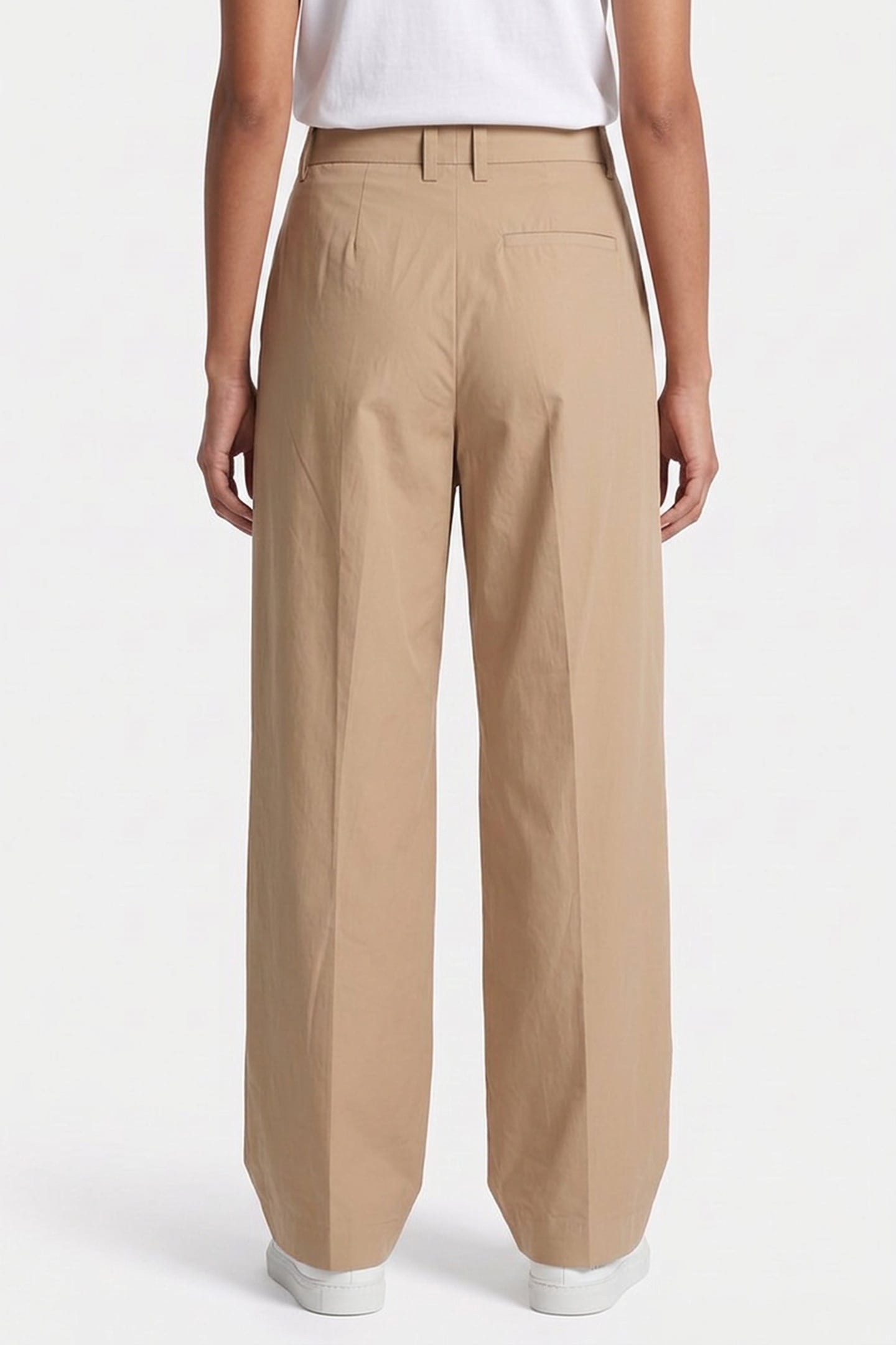 EBBA COTTON TROUSERS BEIGE 2