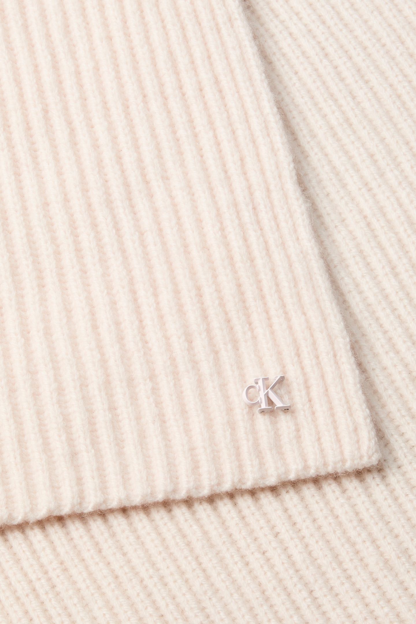 CK METAL WOOL RIB SCARF TENDER BLUSH 3